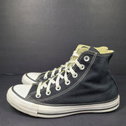 A pair of black Converse All Star High Top Sneakers for women in US Size 5.5