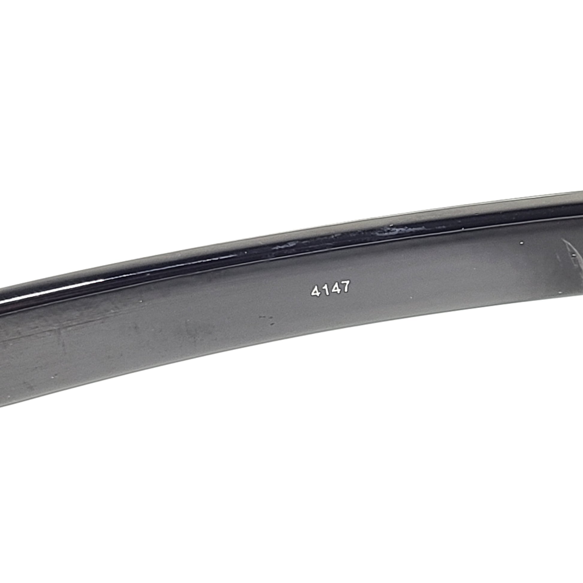 A pair of pre-owned black frame Ray-Ban sunglasses with green lenses for men
