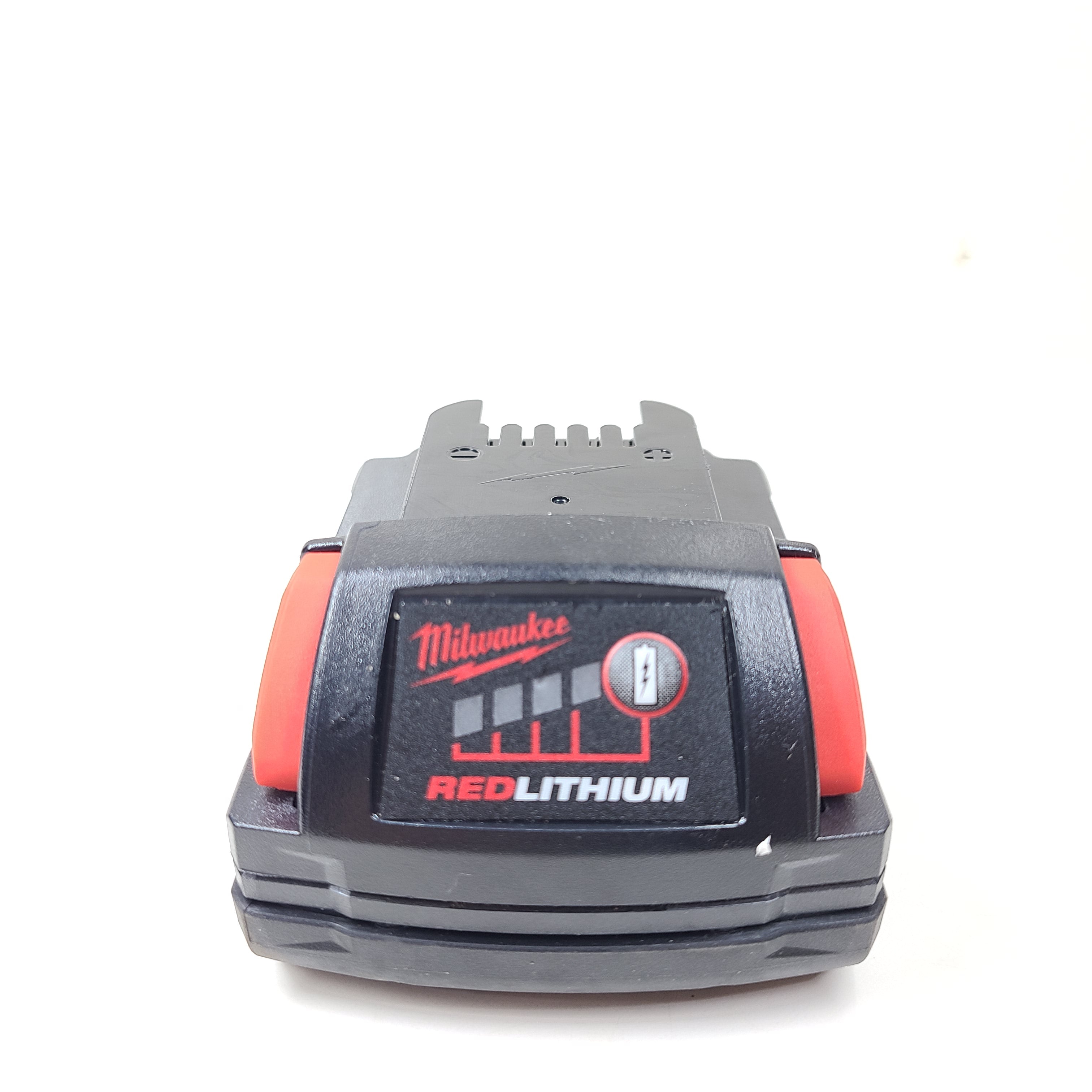 A compact Milwaukee M12 REDLITHIUM CP 2.0 Battery Pack 2.0Ah