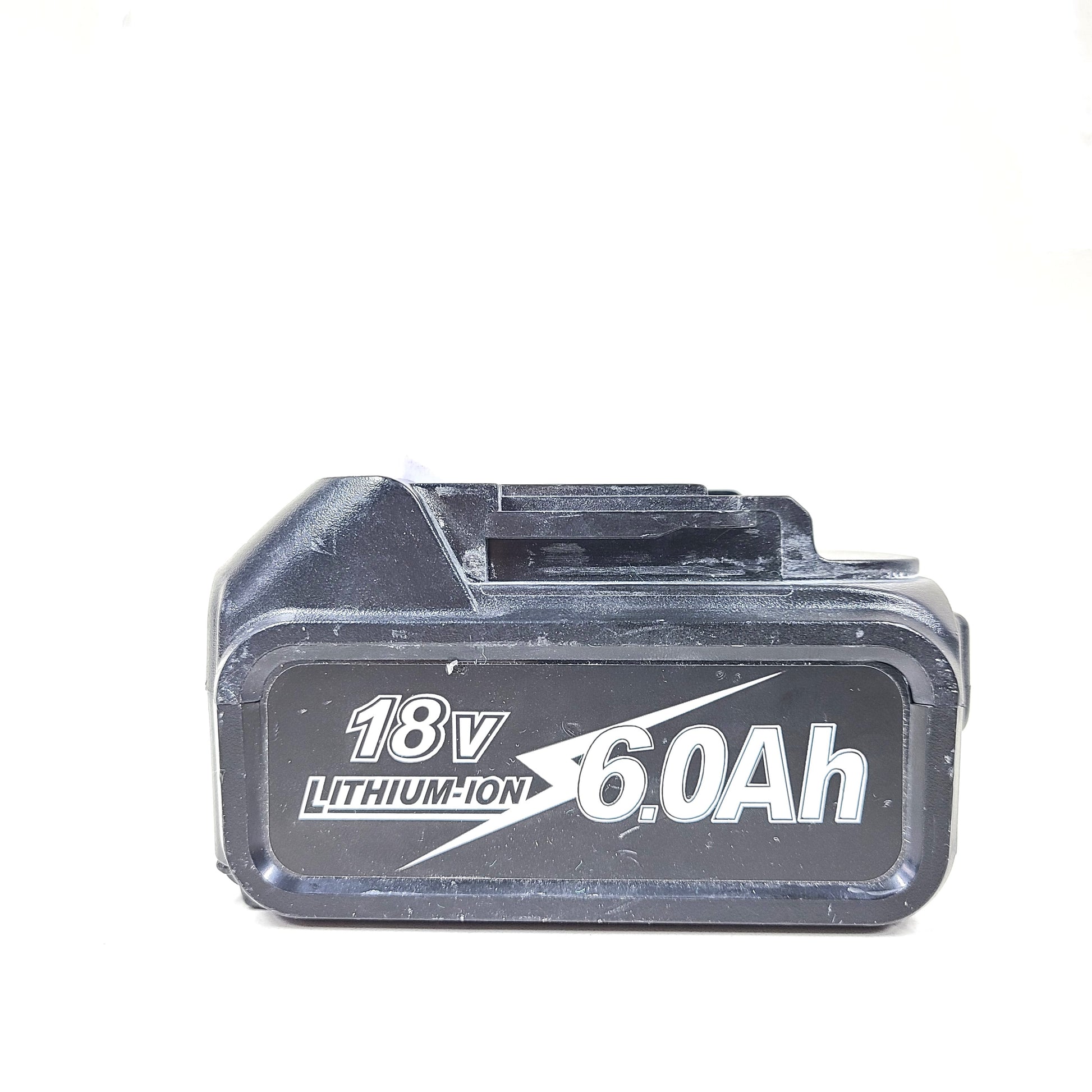 A powerful and efficient 18V 6.0Ah Li-ion rechargeable battery by Makita.