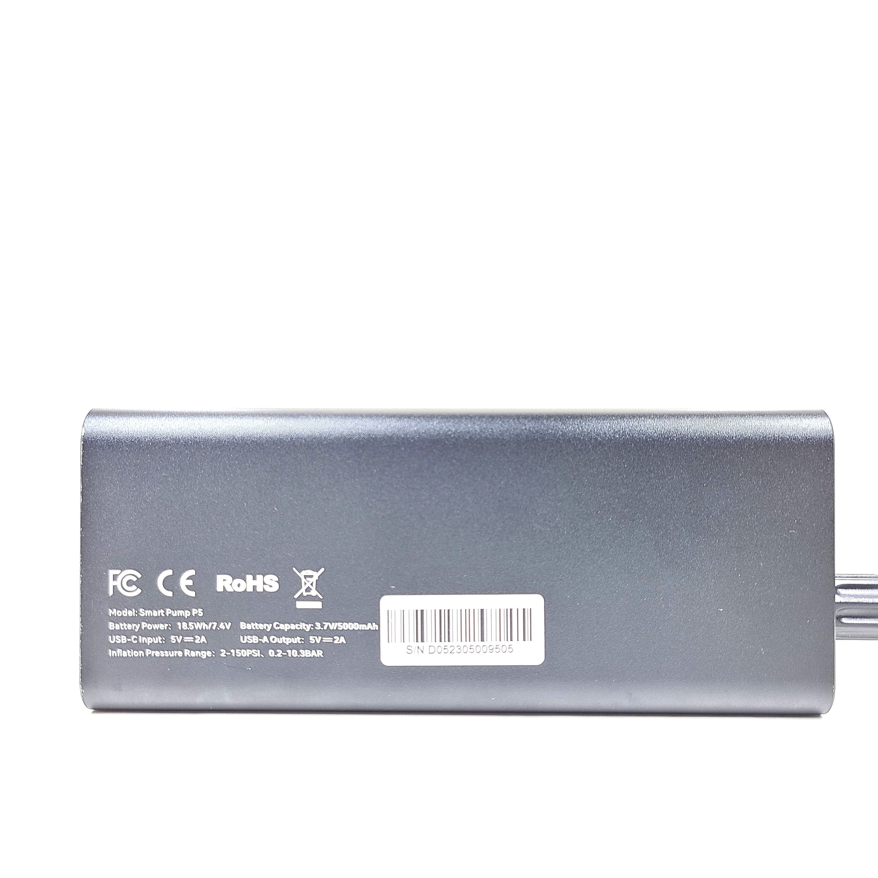 A portable air compressor by Lexin, the Smart Pump P5.