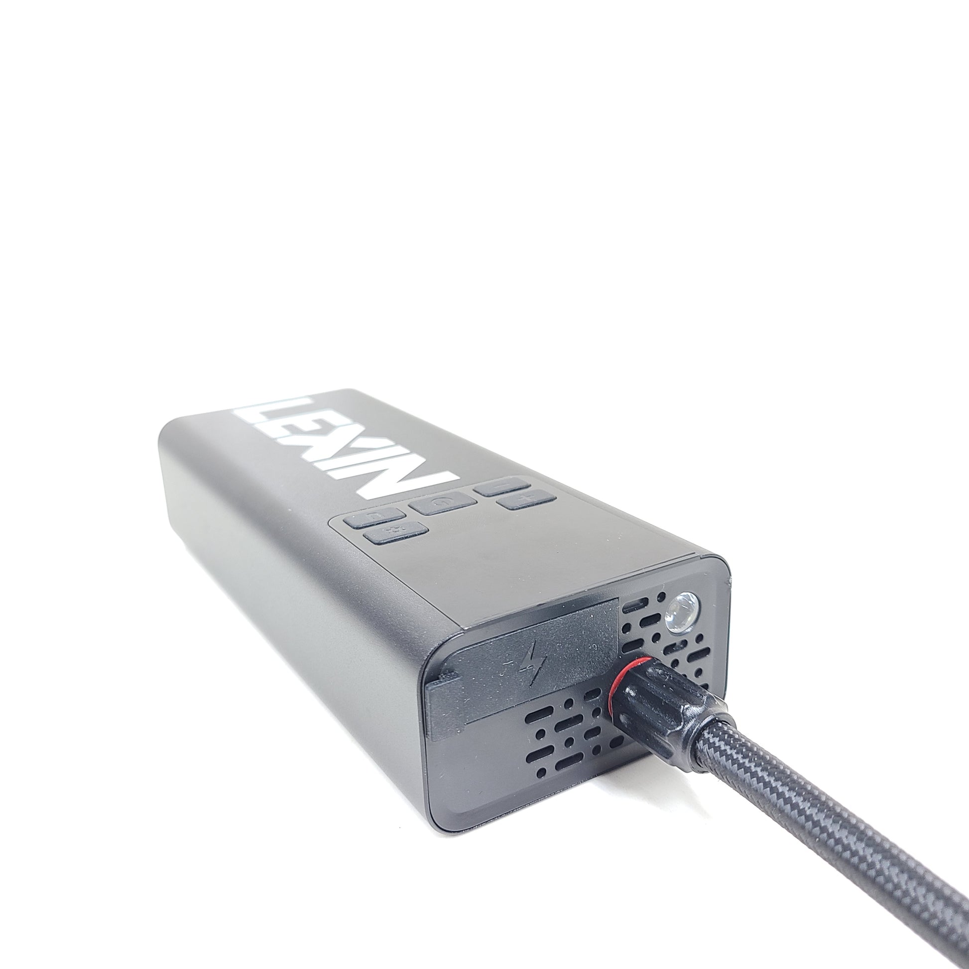 A portable air compressor by Lexin, the Smart Pump P5.