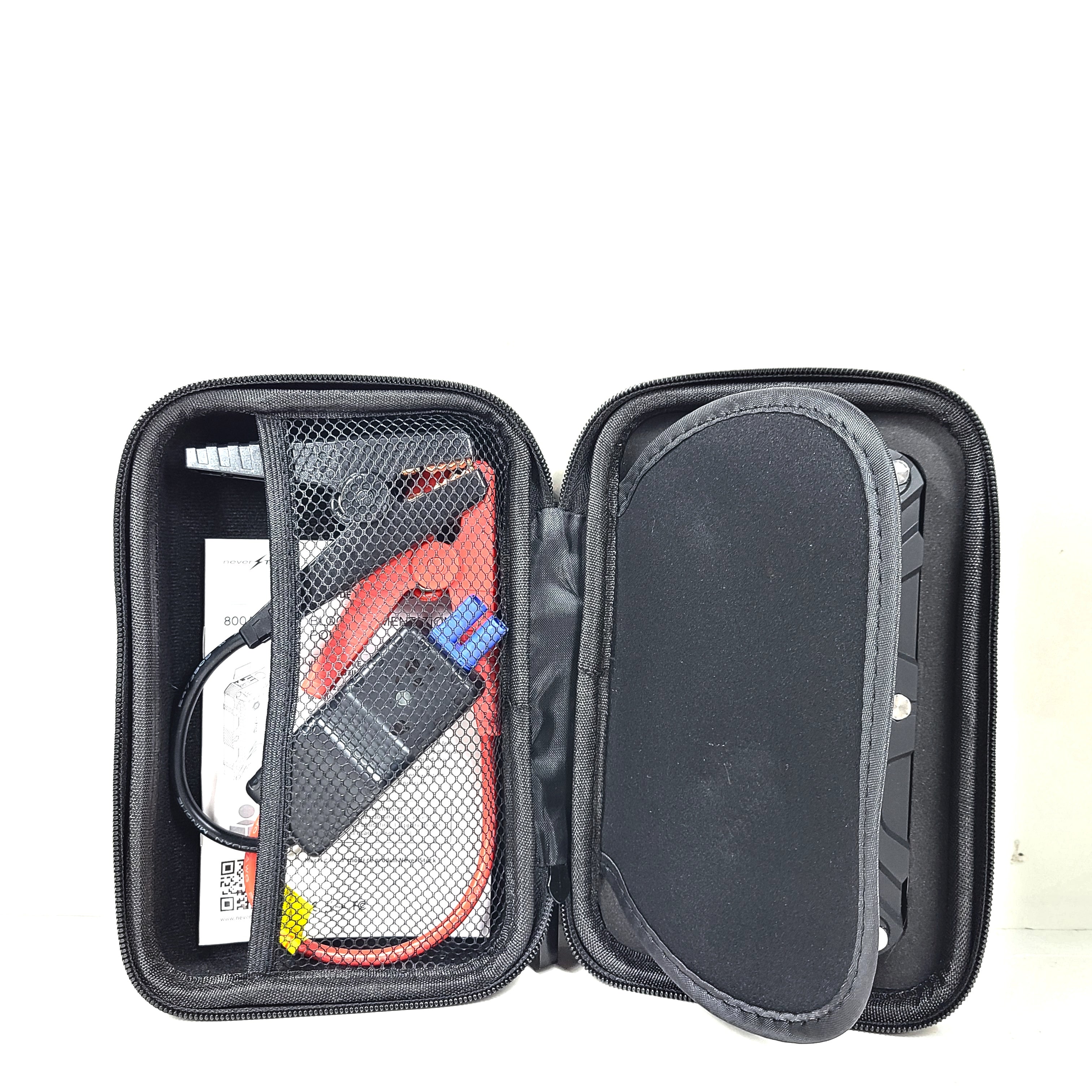 A portable lithium jump starter with USB capability