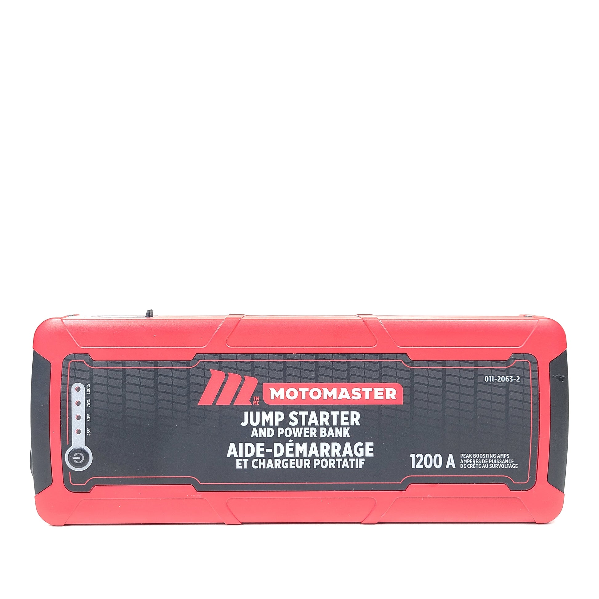 A reliable MotoMaster Jump Starter and Power Bank 1200A Model 011-2063-2.