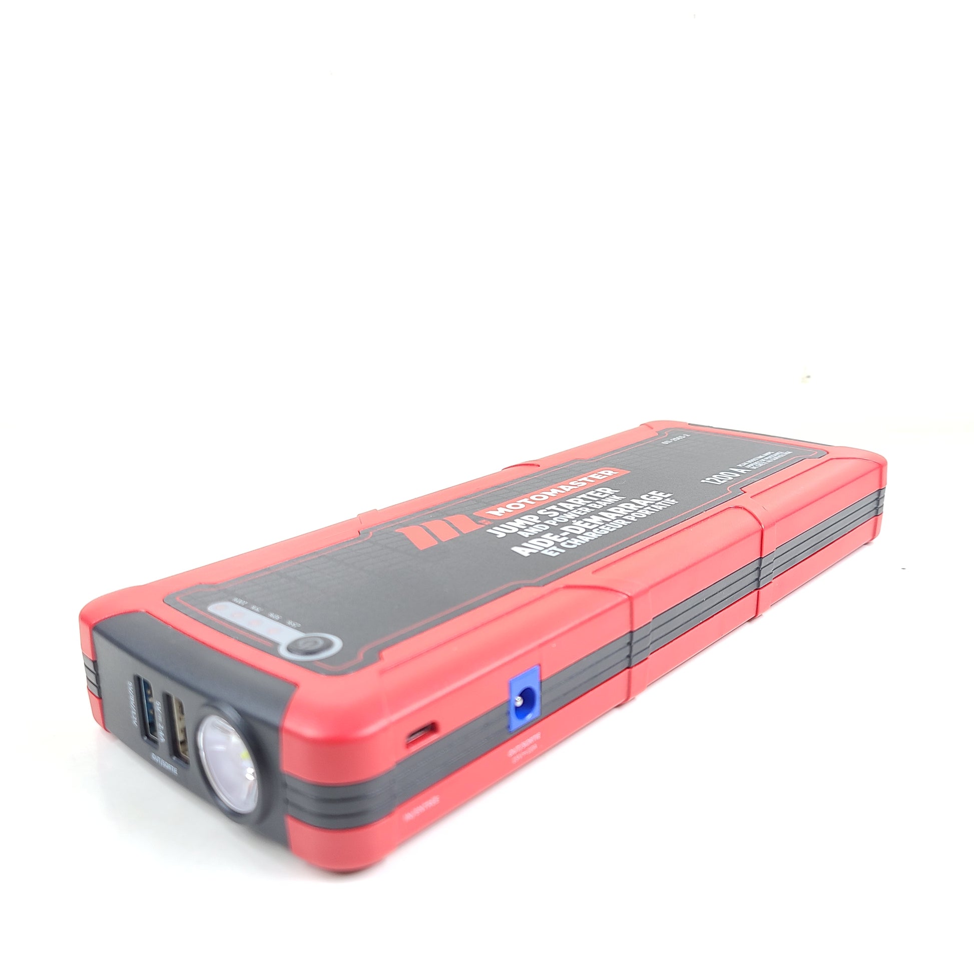 A reliable MotoMaster Jump Starter and Power Bank 1200A Model 011-2063-2.
