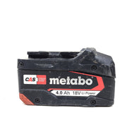 An efficient and powerful Metabo CAS 18V 4.0Ah Li-Power Battery Pack.
