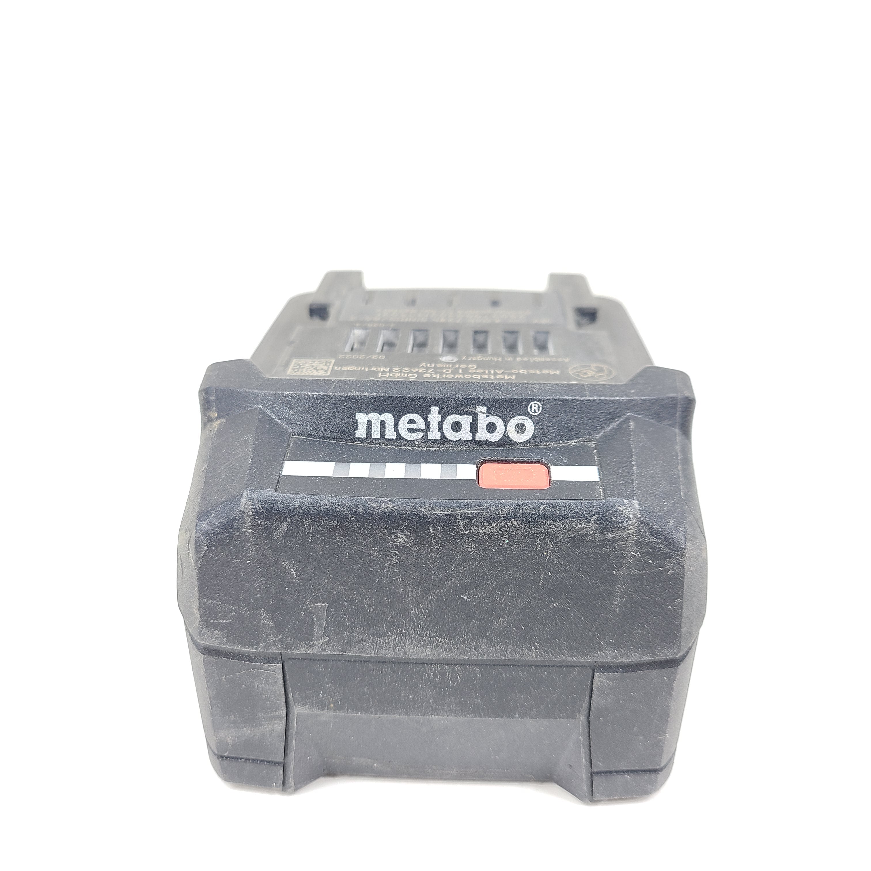 An efficient and powerful Metabo CAS 18V 4.0Ah Li-Power Battery Pack.