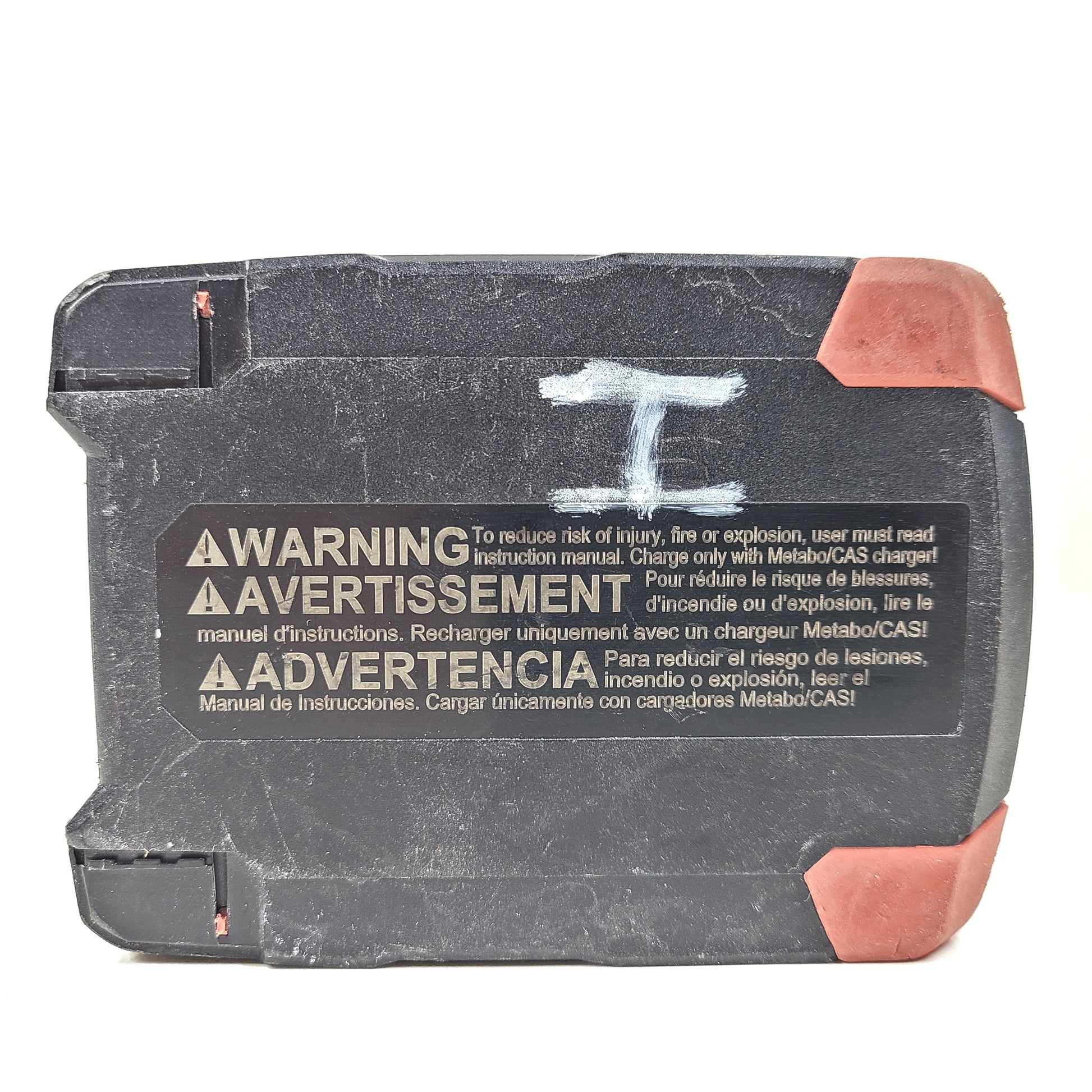 An efficient and powerful Metabo CAS 18V 4.0Ah Li-Power Battery Pack.