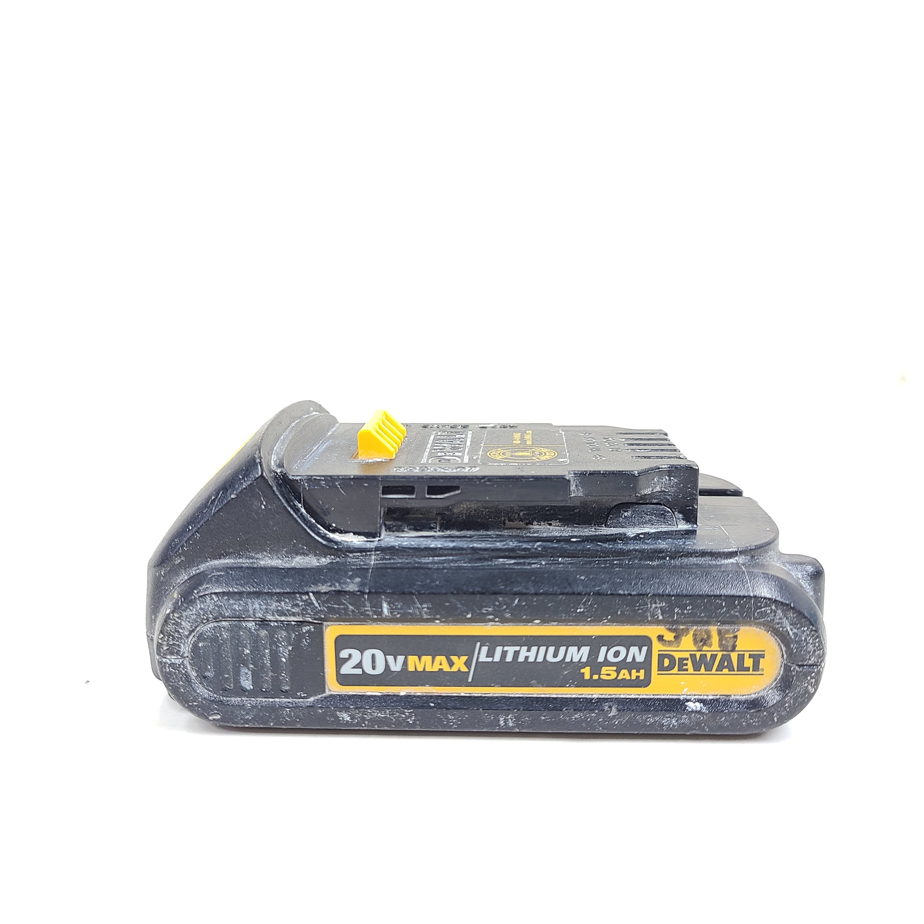 A compact 20V MAX lithium-ion battery pack from DeWalt
