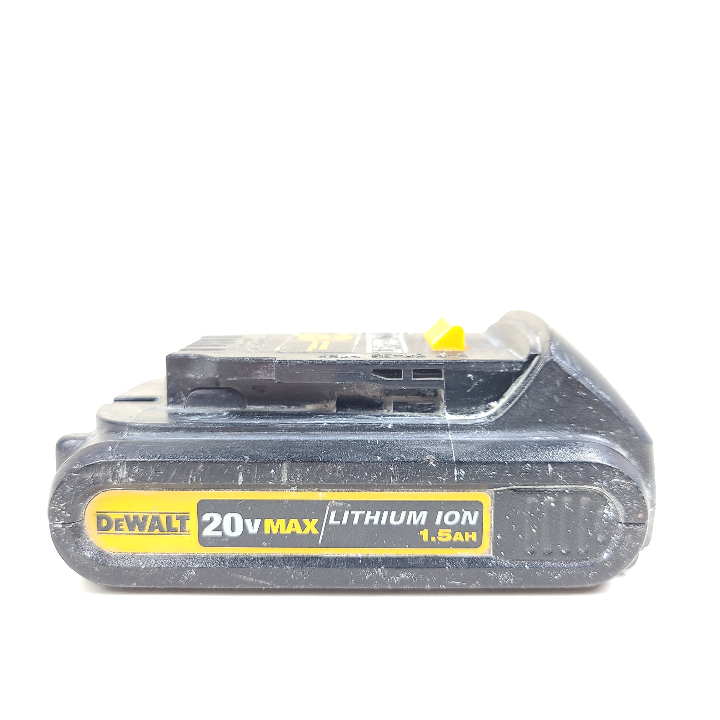 A compact 20V MAX lithium-ion battery pack from DeWalt