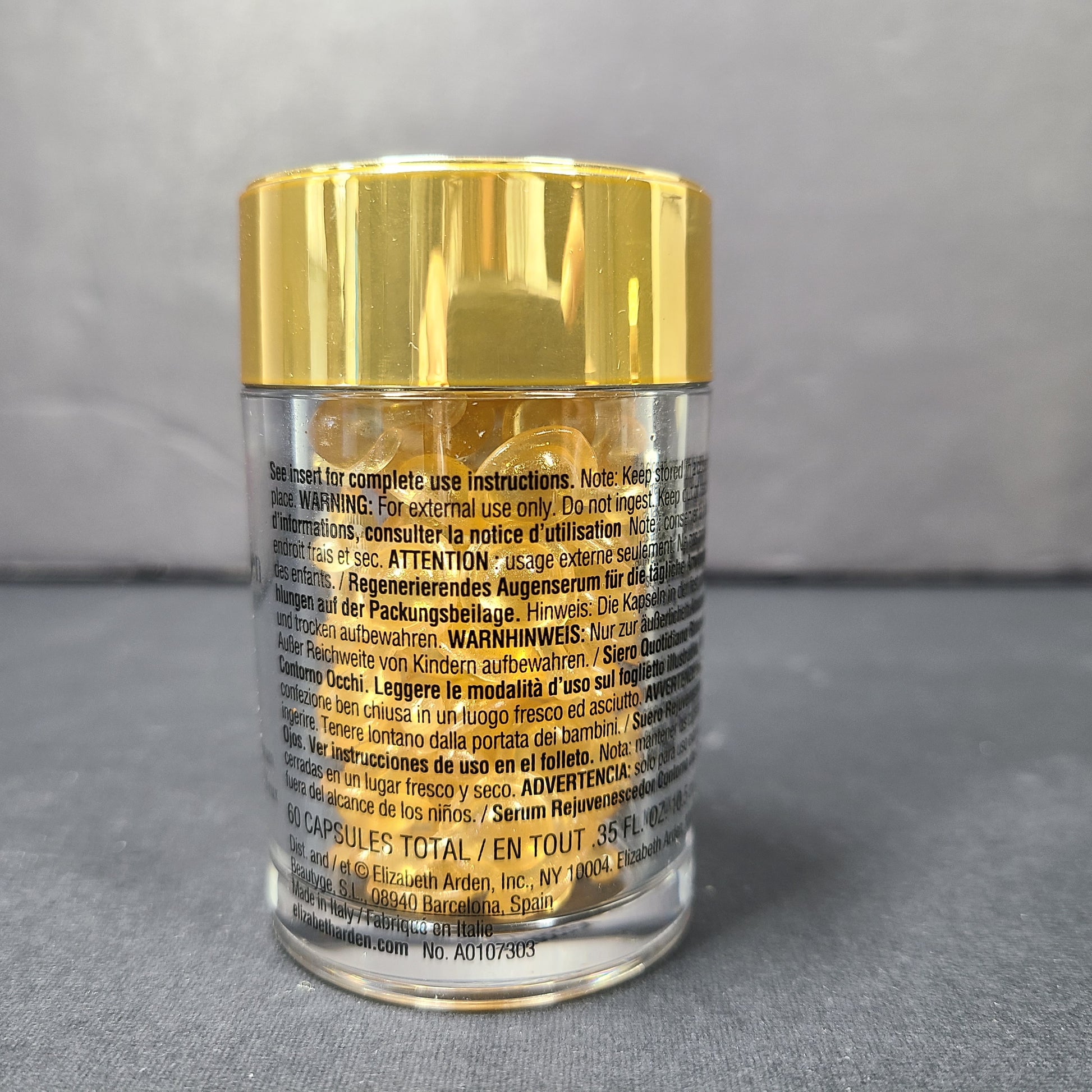 Advanced Ceramide Capsules Daily Youth Restoring Eye Serum for women.