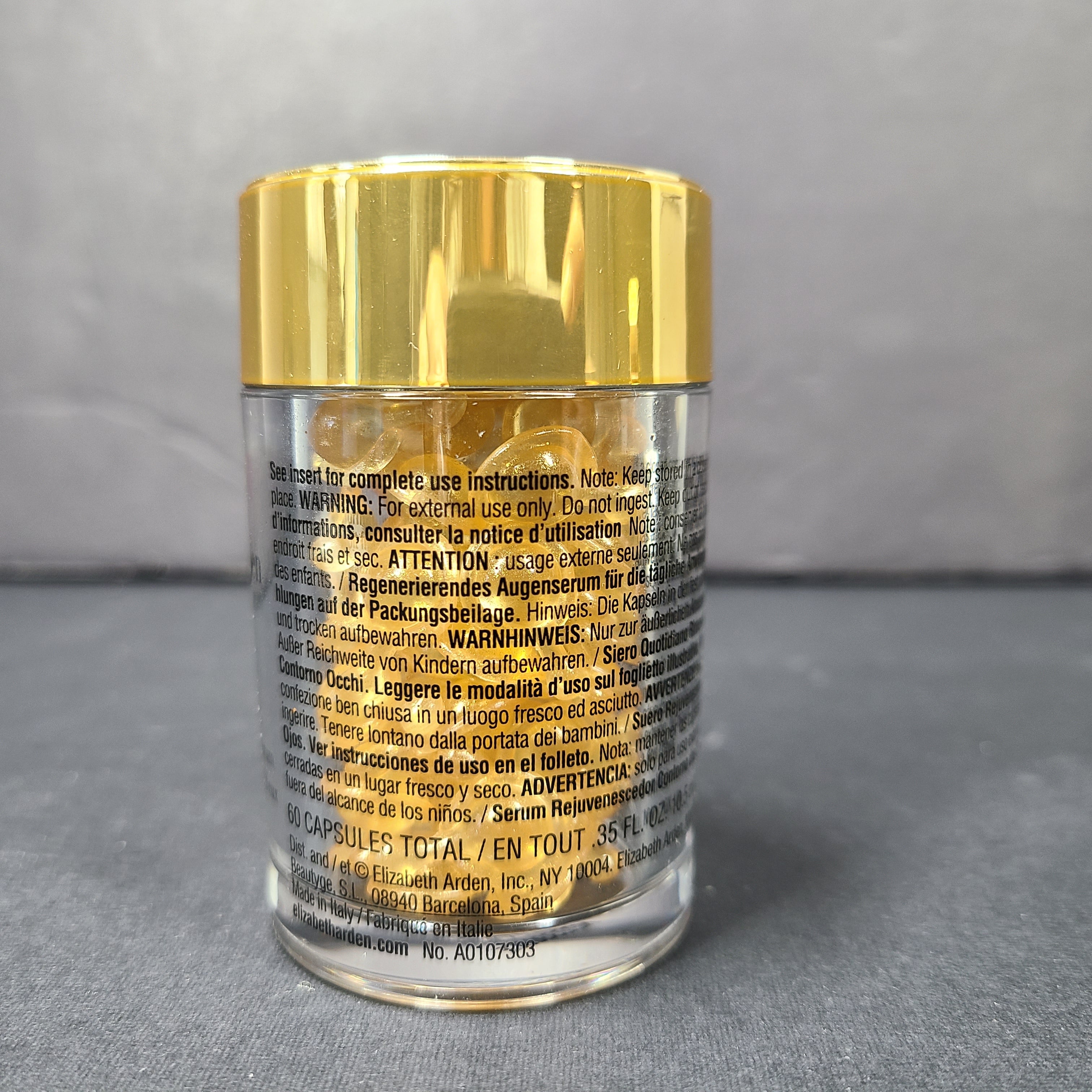 Advanced Ceramide Capsules Daily Youth Restoring Eye Serum for women.