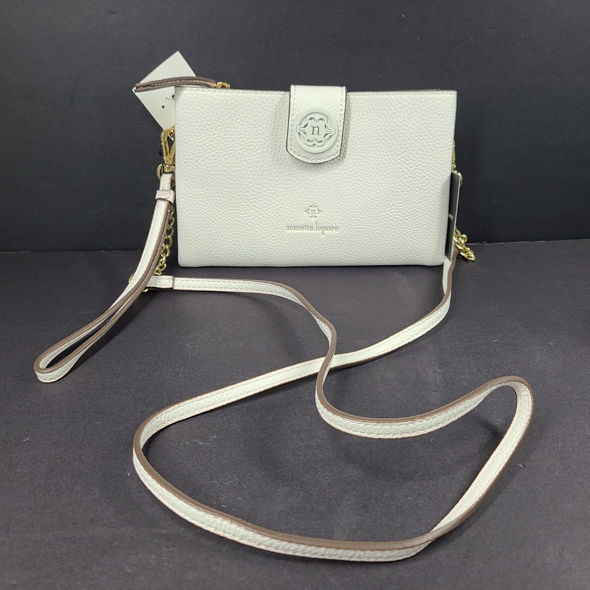 Vegan leather white crossbody bag from Nanette Lepore