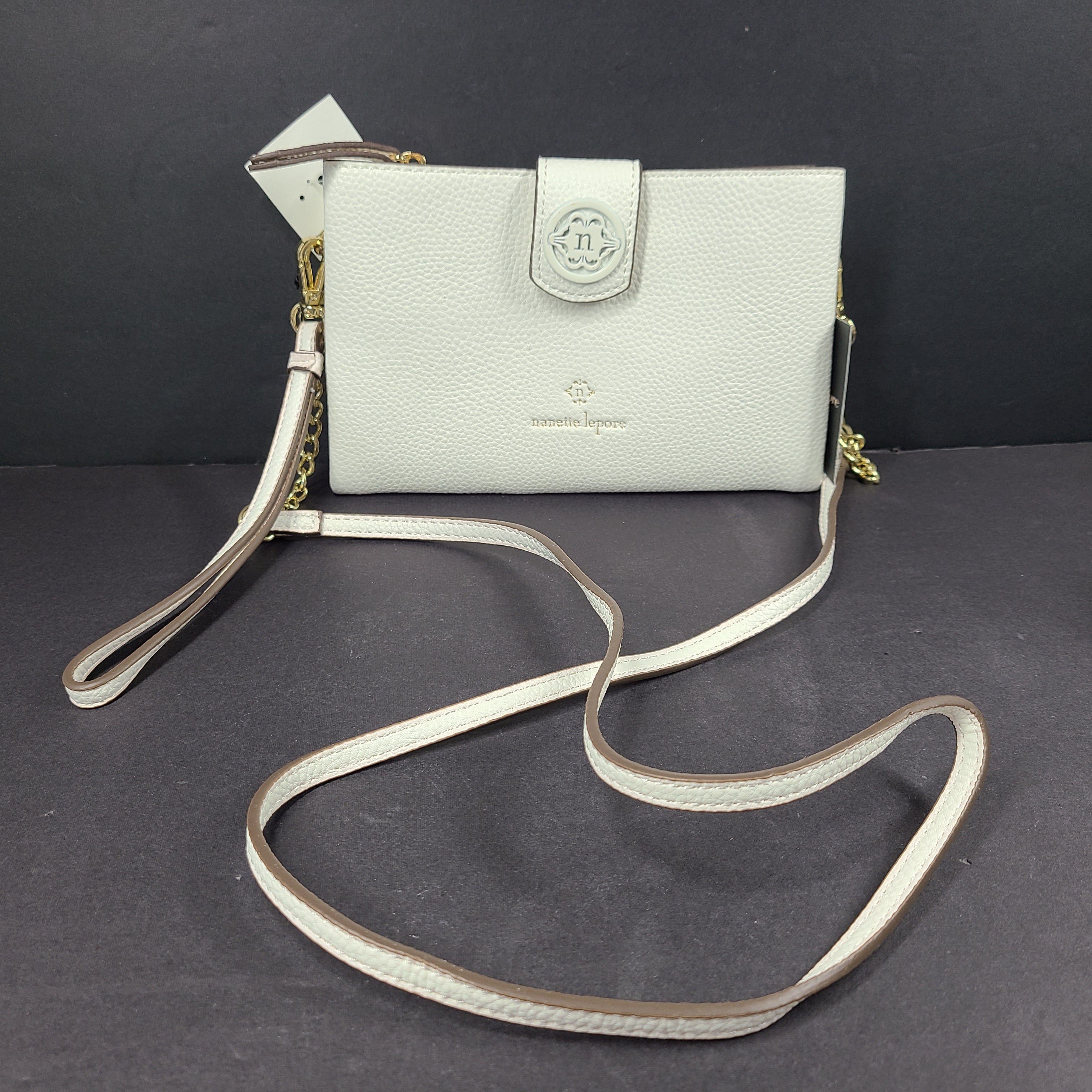 Vegan leather white crossbody bag from Nanette Lepore
