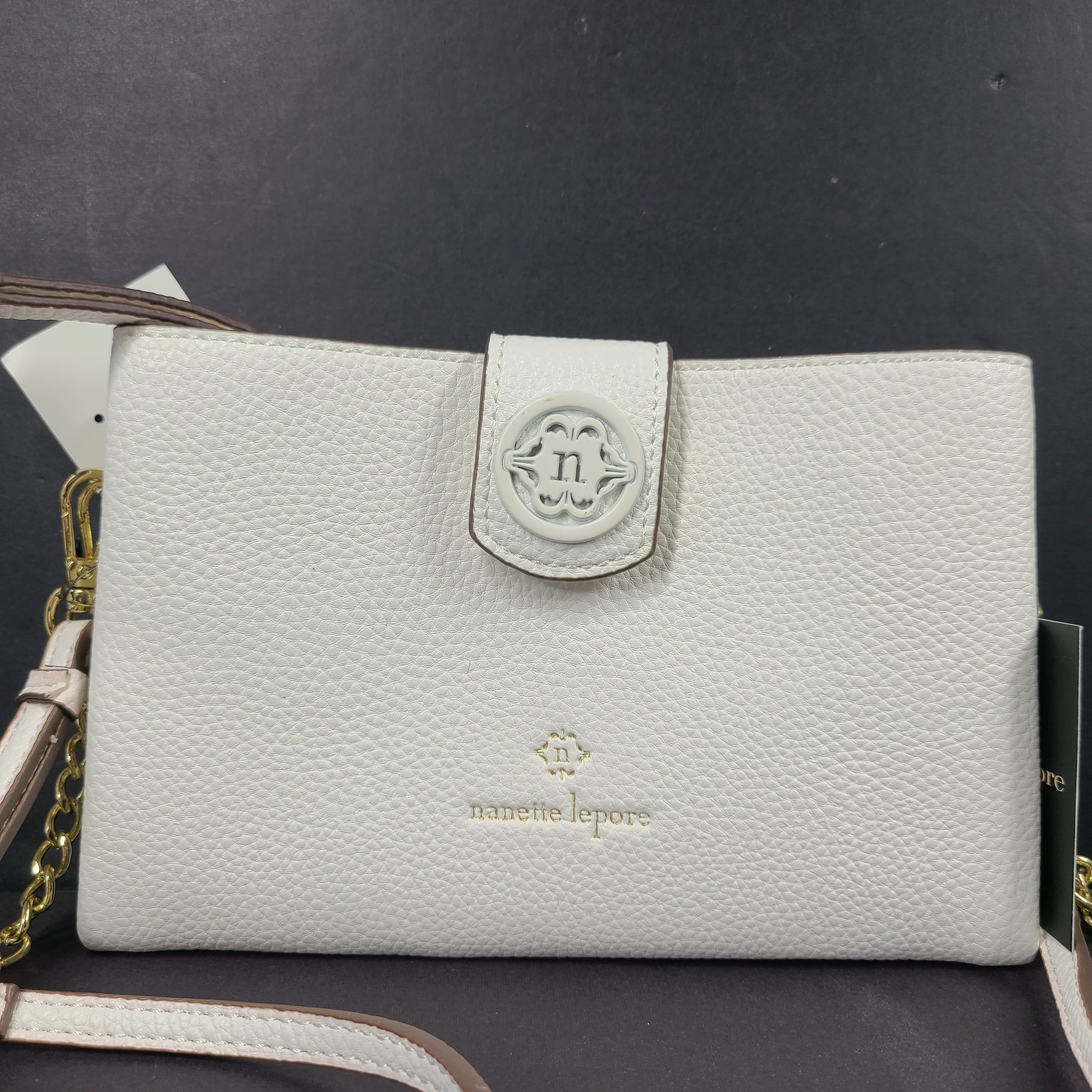 Vegan leather white crossbody bag from Nanette Lepore