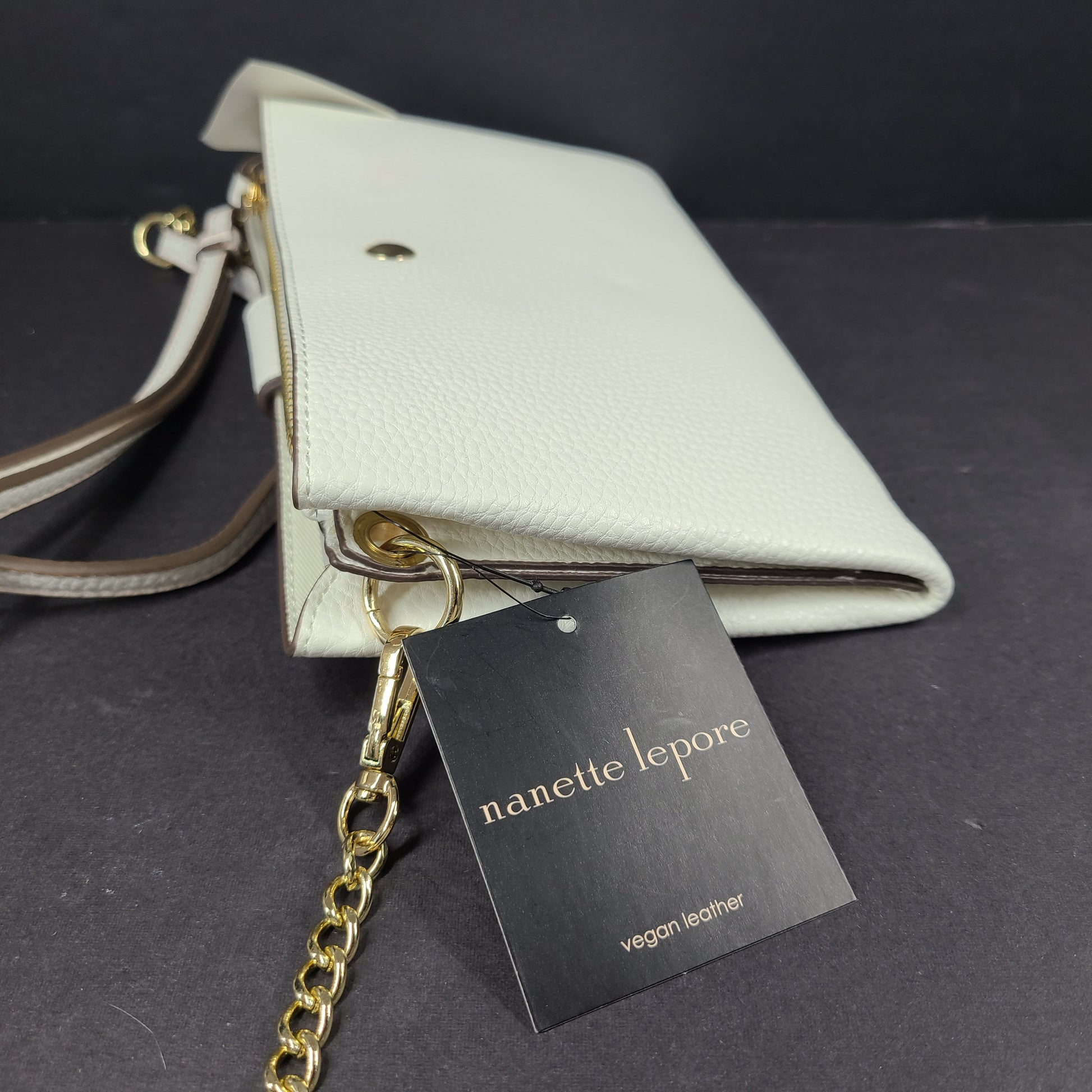 Vegan leather white crossbody bag from Nanette Lepore
