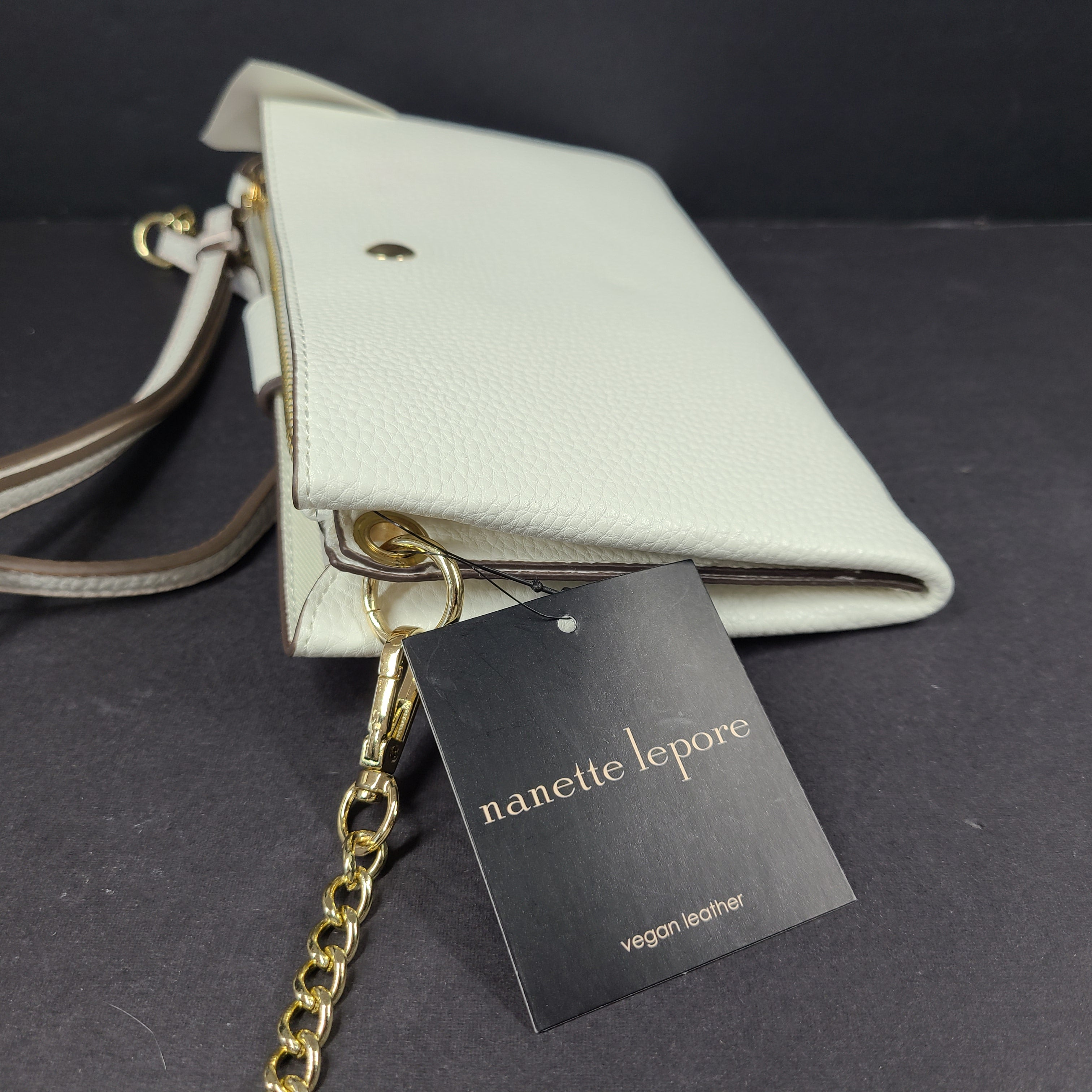 Vegan leather white crossbody bag from Nanette Lepore