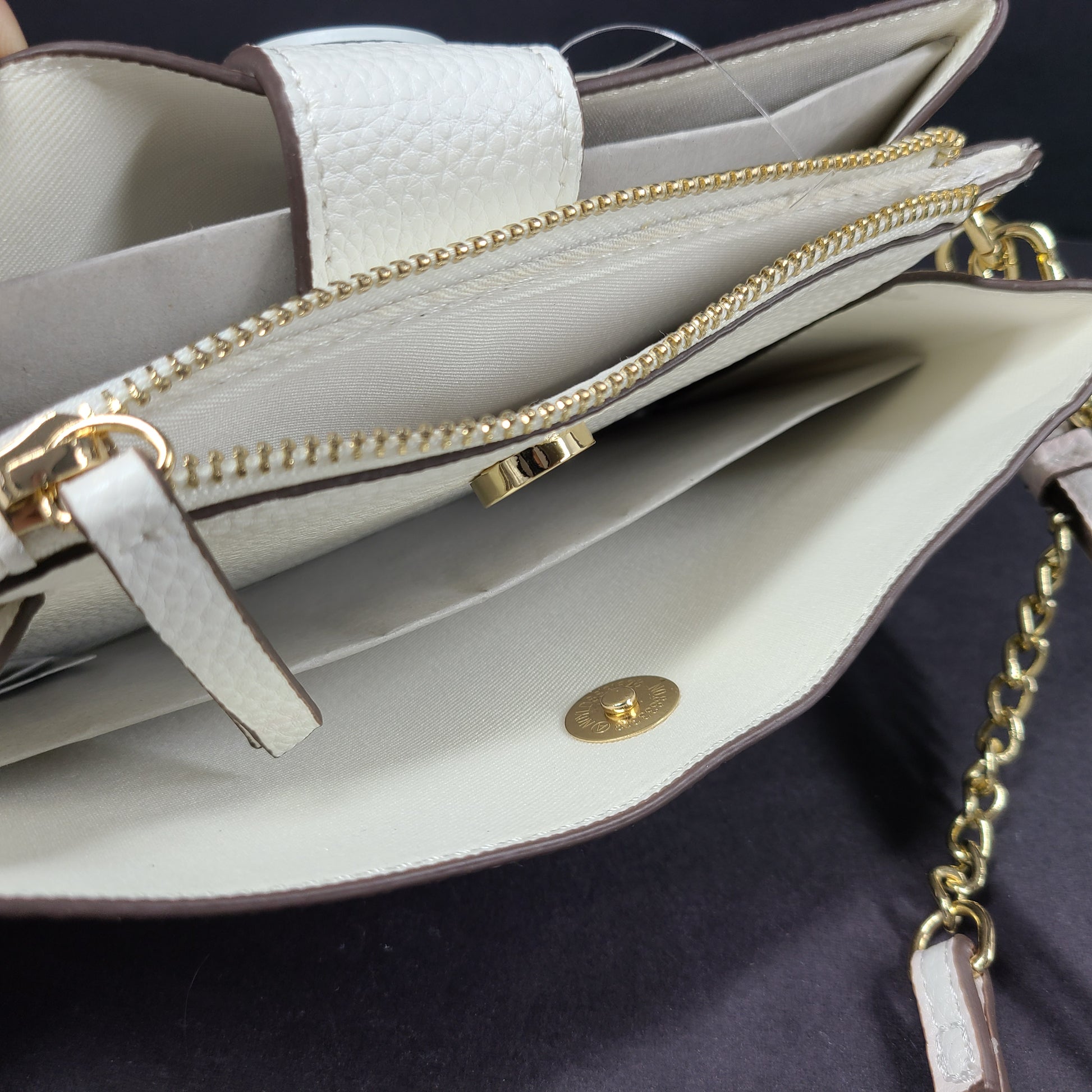 Vegan leather white crossbody bag from Nanette Lepore