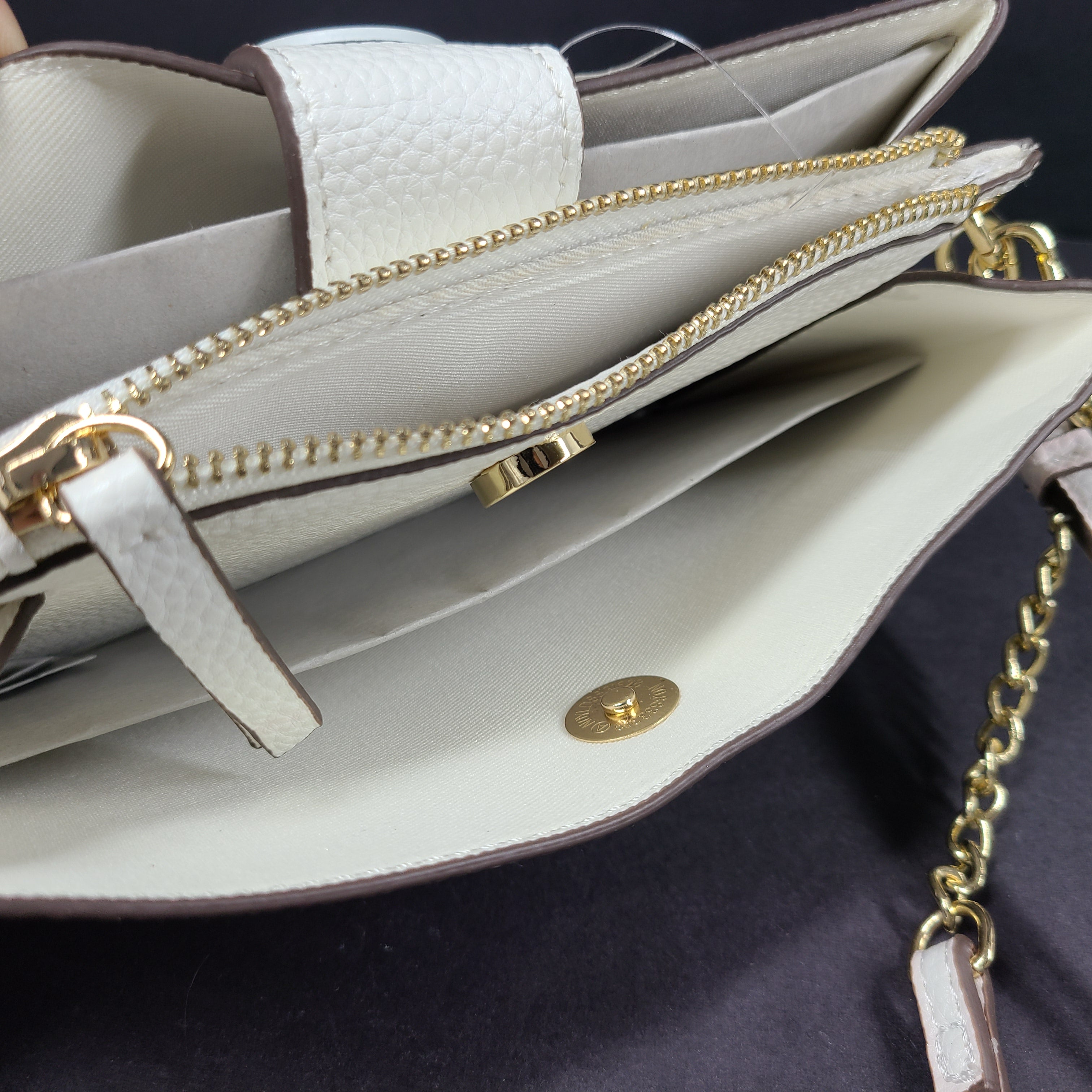Vegan leather white crossbody bag from Nanette Lepore