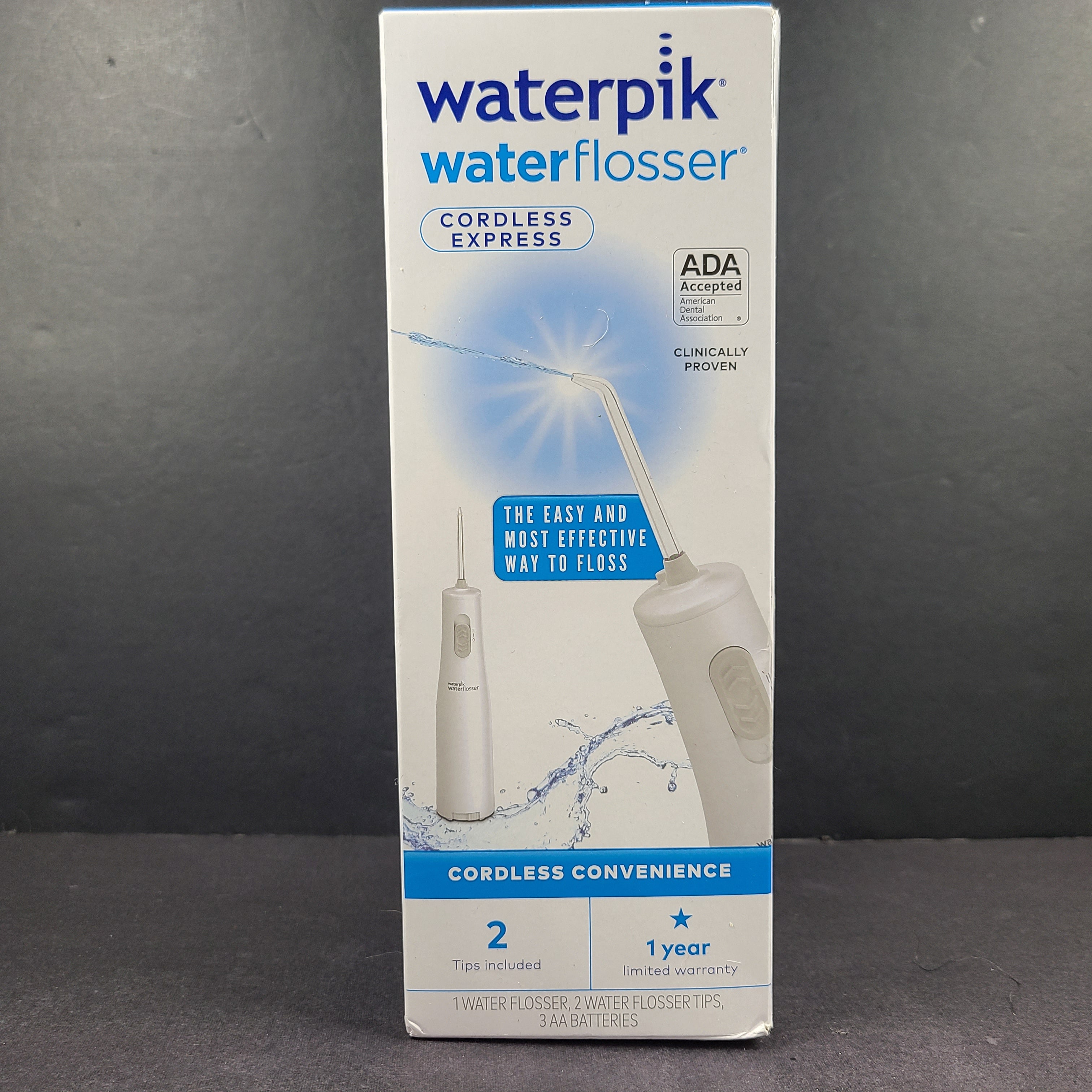 Waterpik Cordless Express Water Flosser WF-02 White in new condition