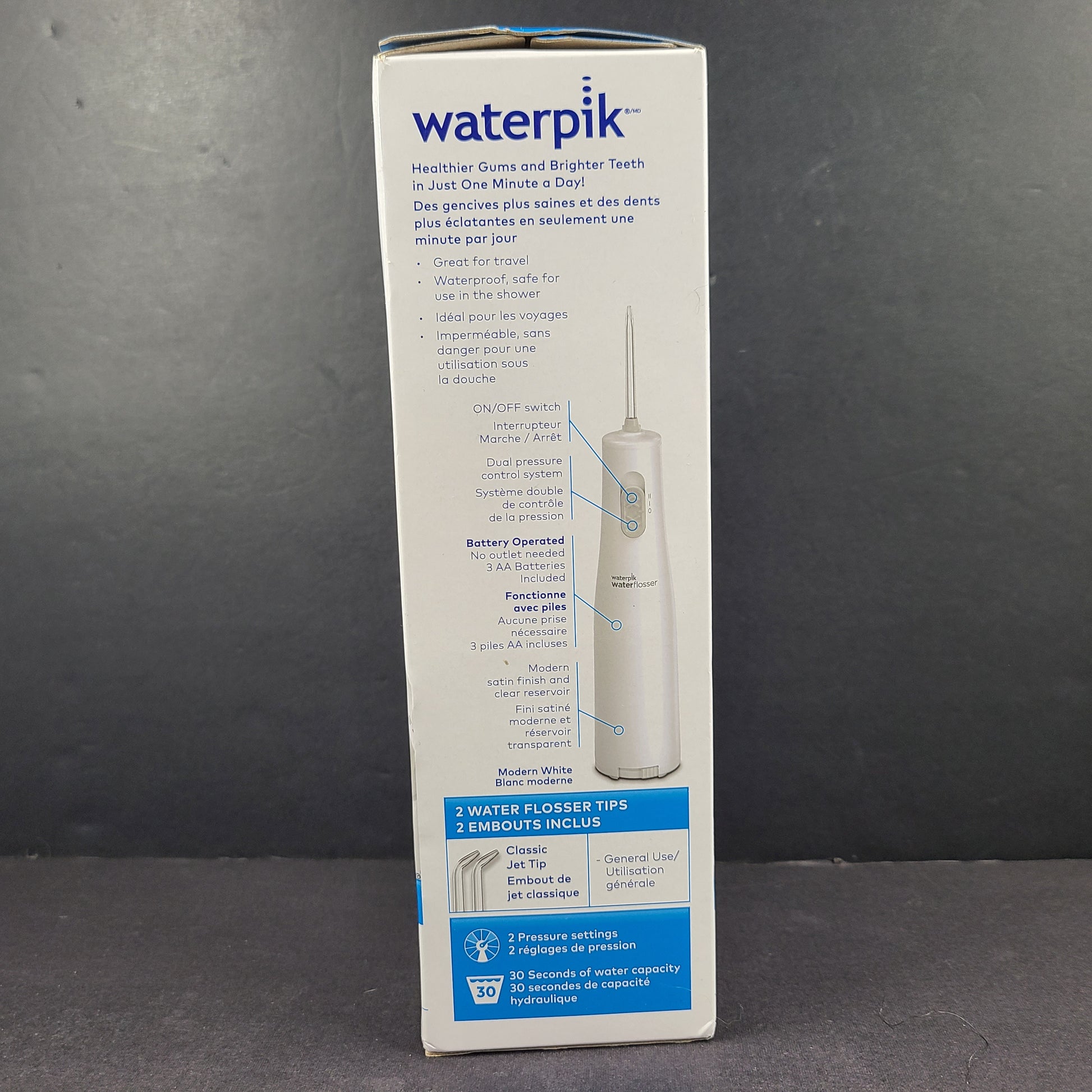 Waterpik Cordless Express Water Flosser WF-02 White in new condition