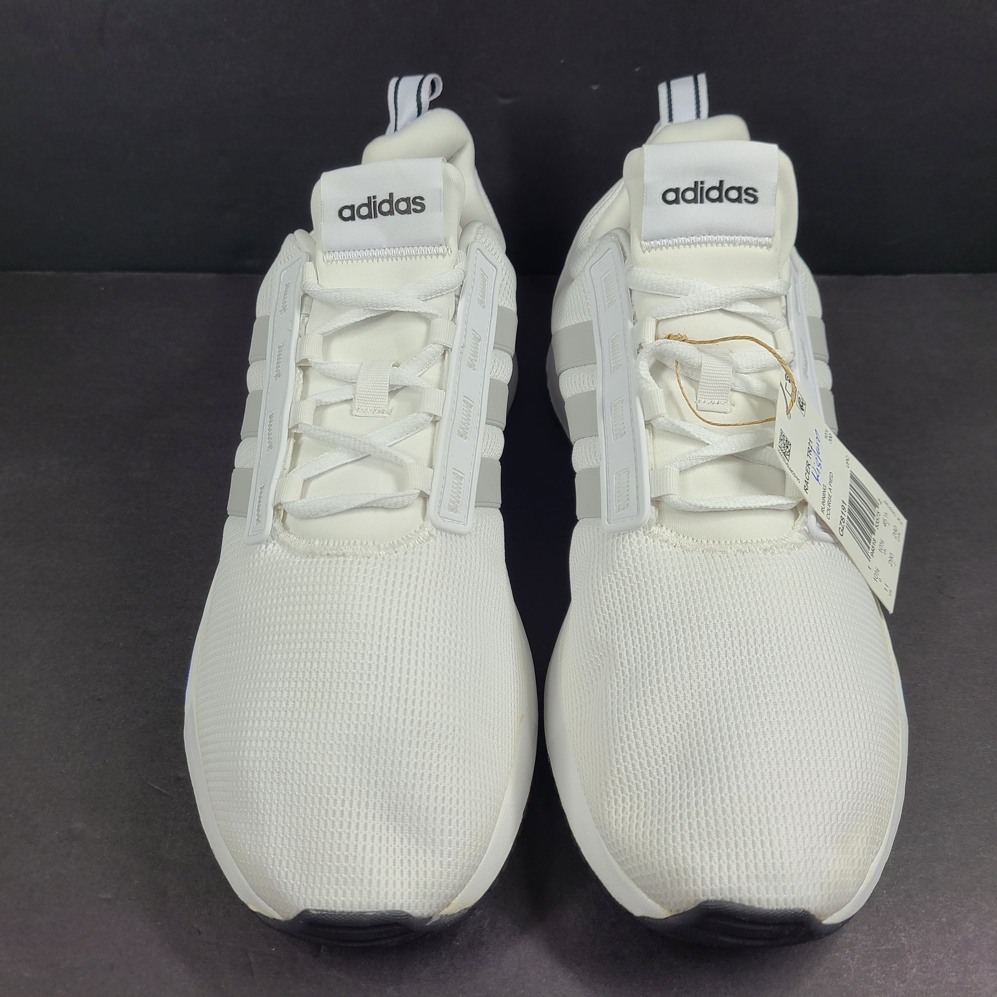 Comfortable white men’s shoes by Adidas