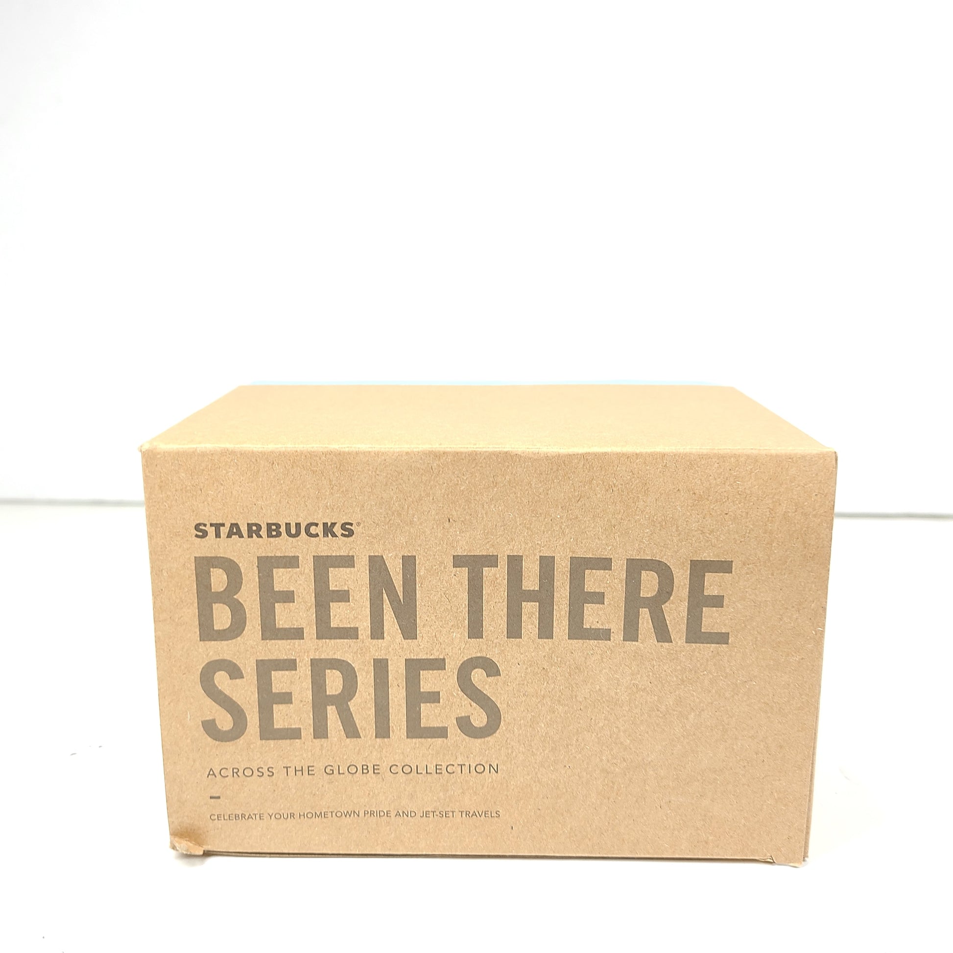Starbucks Been There Series Texas mug with white base, blue and orange graphics and a comfortable handle for everyday use.