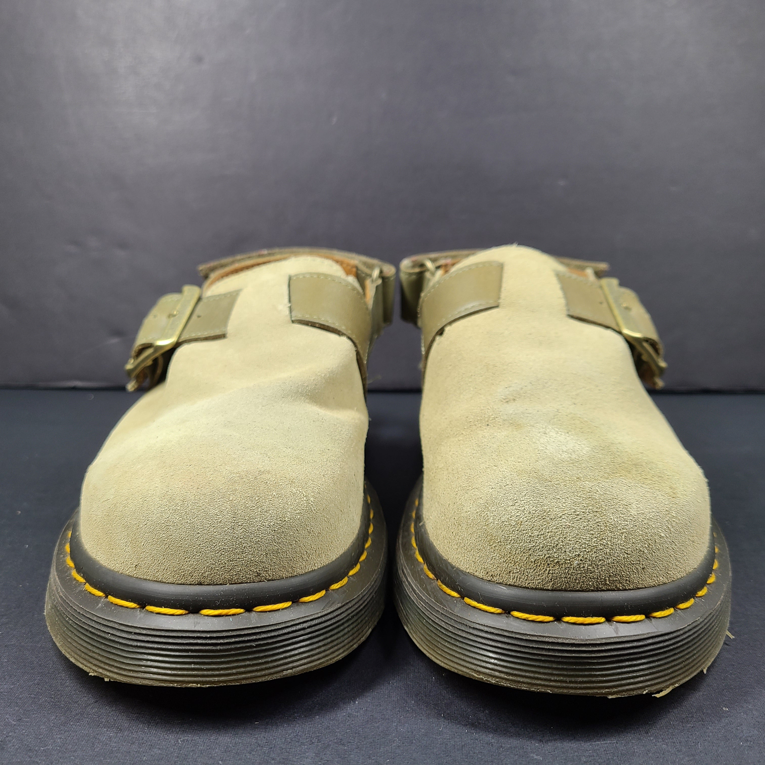 Beige Dr. Martens Jorge II sandals in UK 6 feature a durable sole and adjustable straps for everyday comfort.