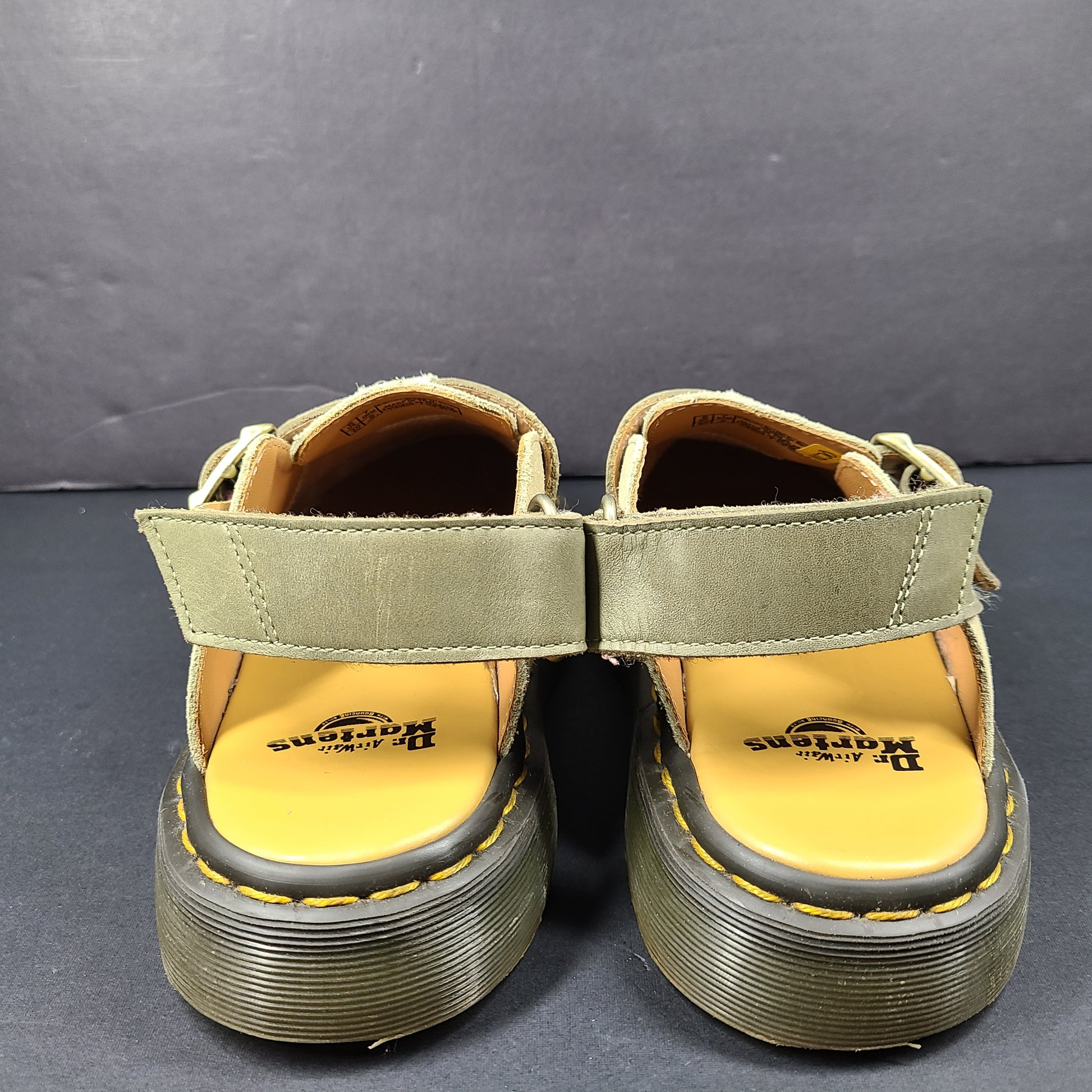 Beige Dr. Martens Jorge II sandals in UK 6 feature a durable sole and adjustable straps for everyday comfort.