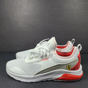 Red and white Puma Ferrari sneakers with soft foam comfort
