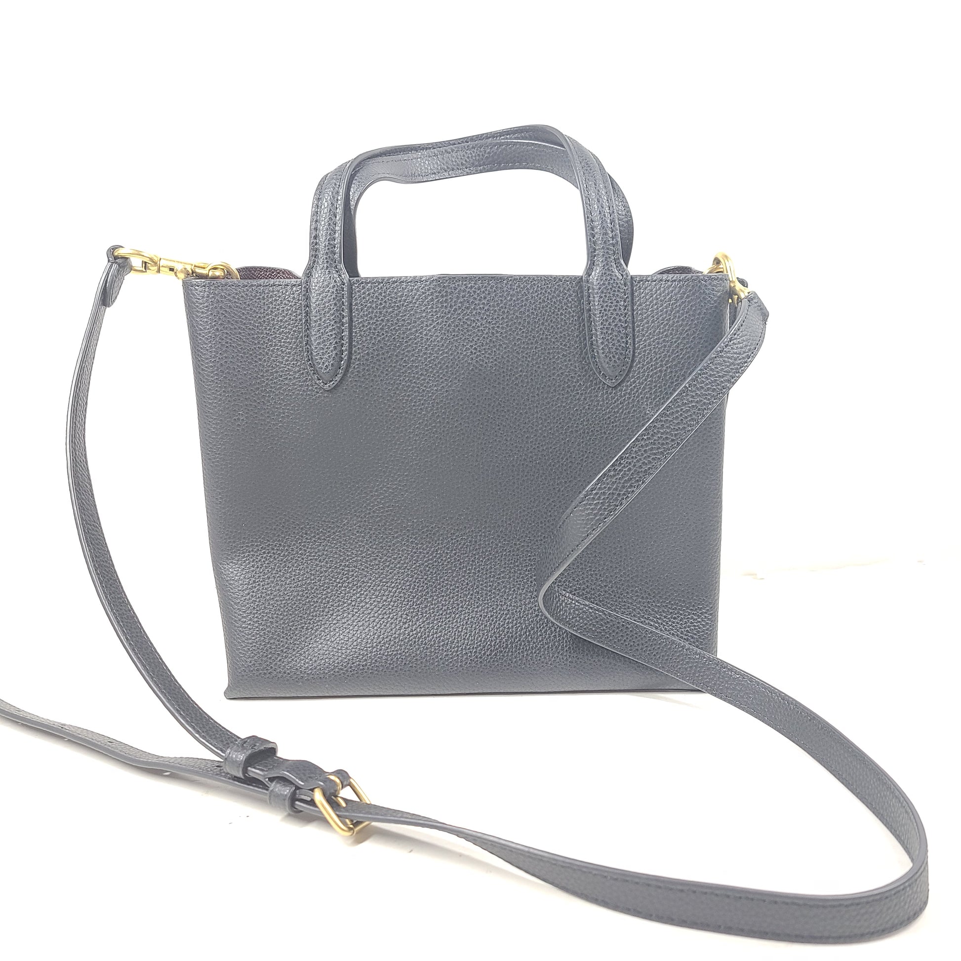 Black Coach G2222-C8869 handbag with a streamlined silhouette and top handles for everyday wear.