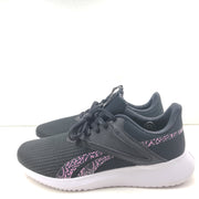 Sleek Reebok Fluxlite GY4052 women's trainers in black, pink and white that offer lightweight support and everyday comfort.