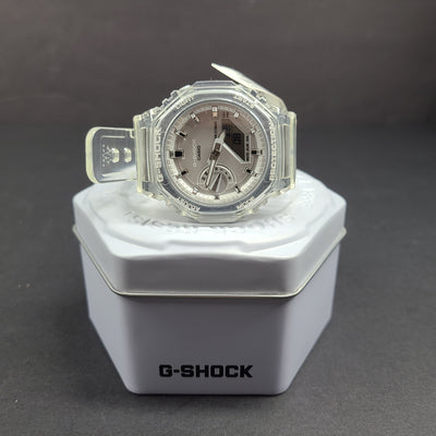 Casio G-Shock GMA-2100SK Carbon Core Guard Aalog-Digital Watch Clear/Silver