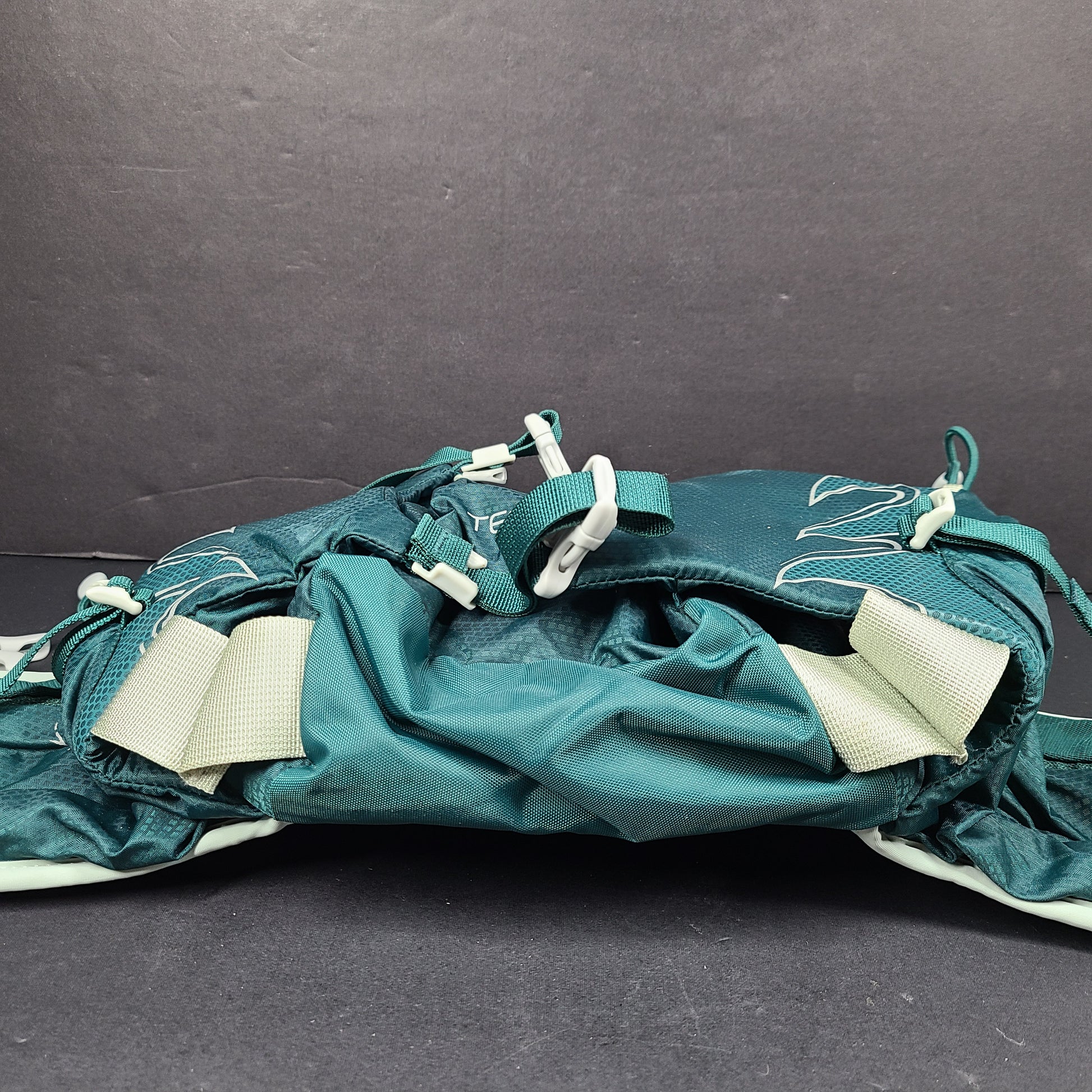 Blue Osprey Tempest backpack with ergonomic carry and a streamlined profile for daily and outdoor use.