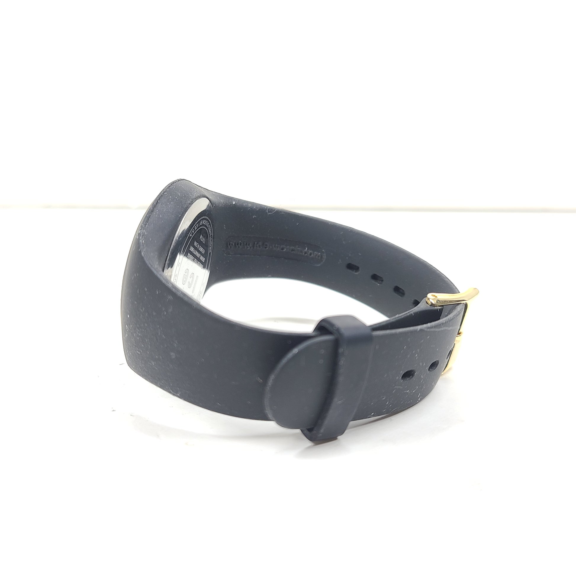 Black and gold Ice-Watch Ice Generation with stainless steel caseback, 10 ATM water resistance and Japanese movement.