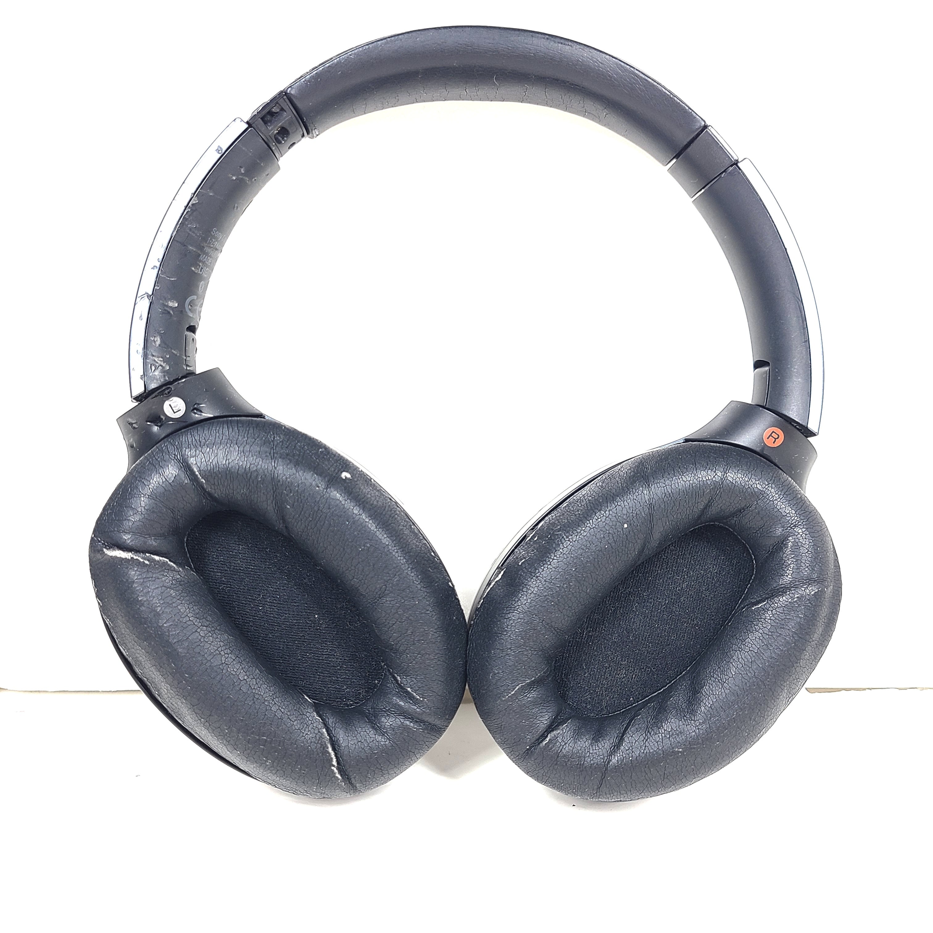 Black Sony WH-H900N wireless noise-cancelling headphones with cushioned ear pads and headband design.