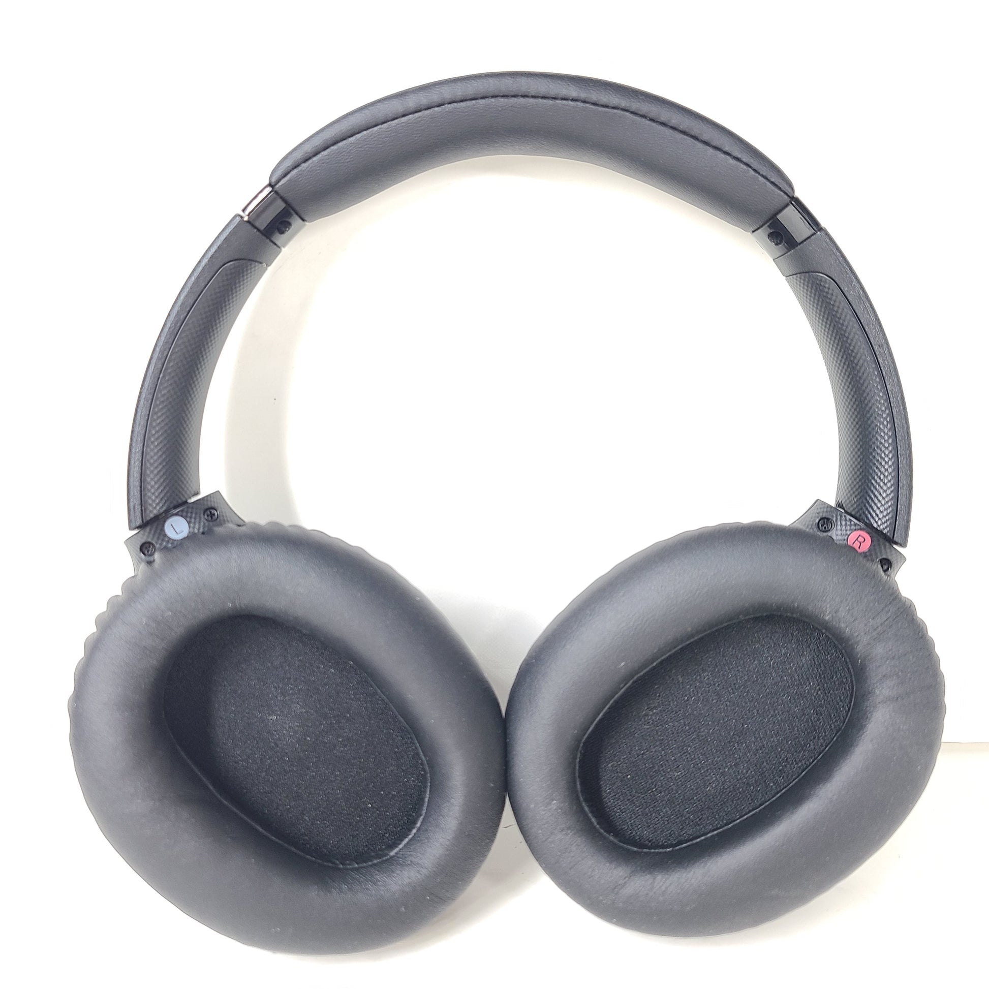 Black Sony WH-CH710N wireless over-ear headphones with active noise cancellation and cushioned earcups for extended comfort.