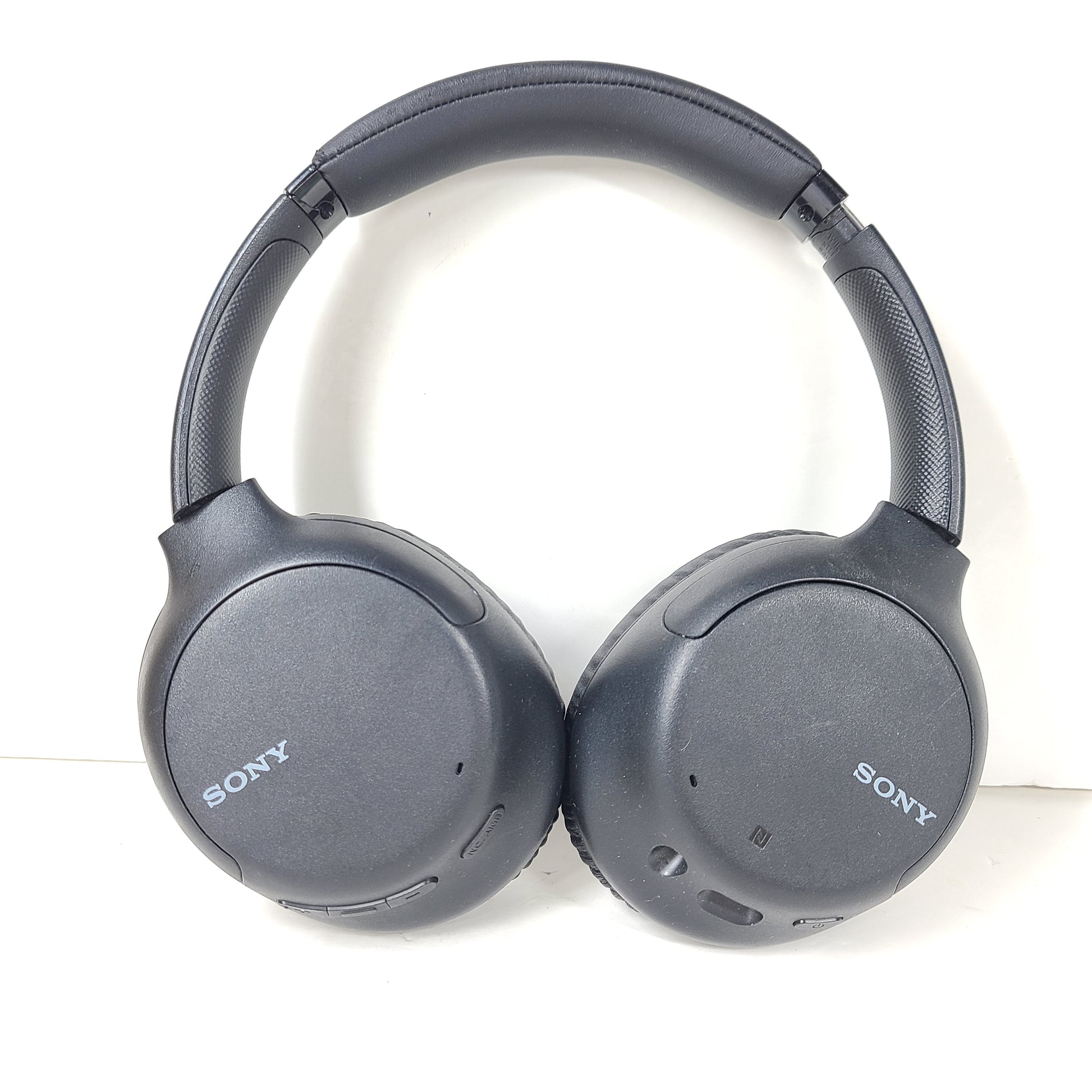 Over-ear Sony WH-CH710N wireless headphones in black with active noise cancellation and cushioned earcups.