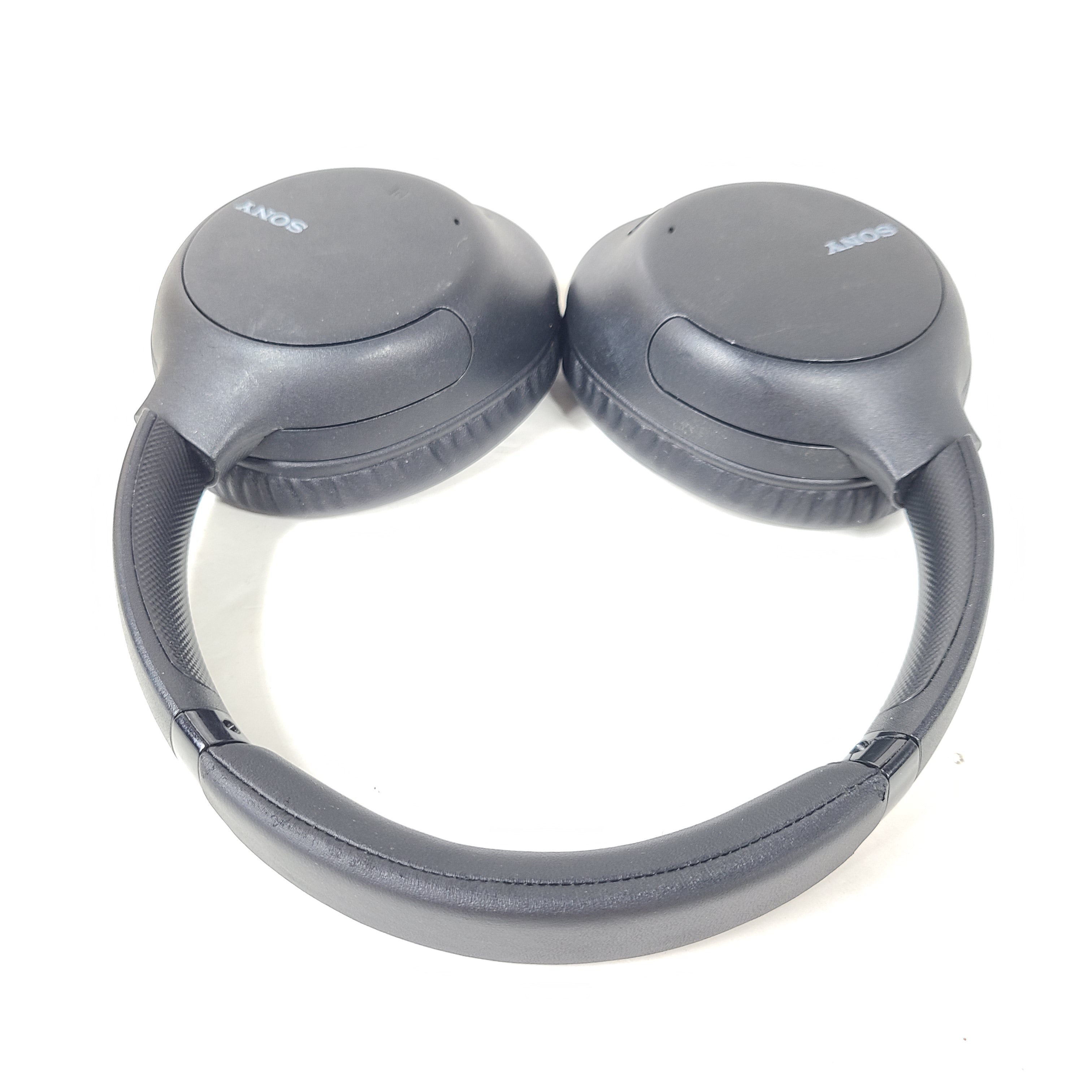 Over-ear Sony WH-CH710N wireless headphones in black with active noise cancellation and cushioned earcups.