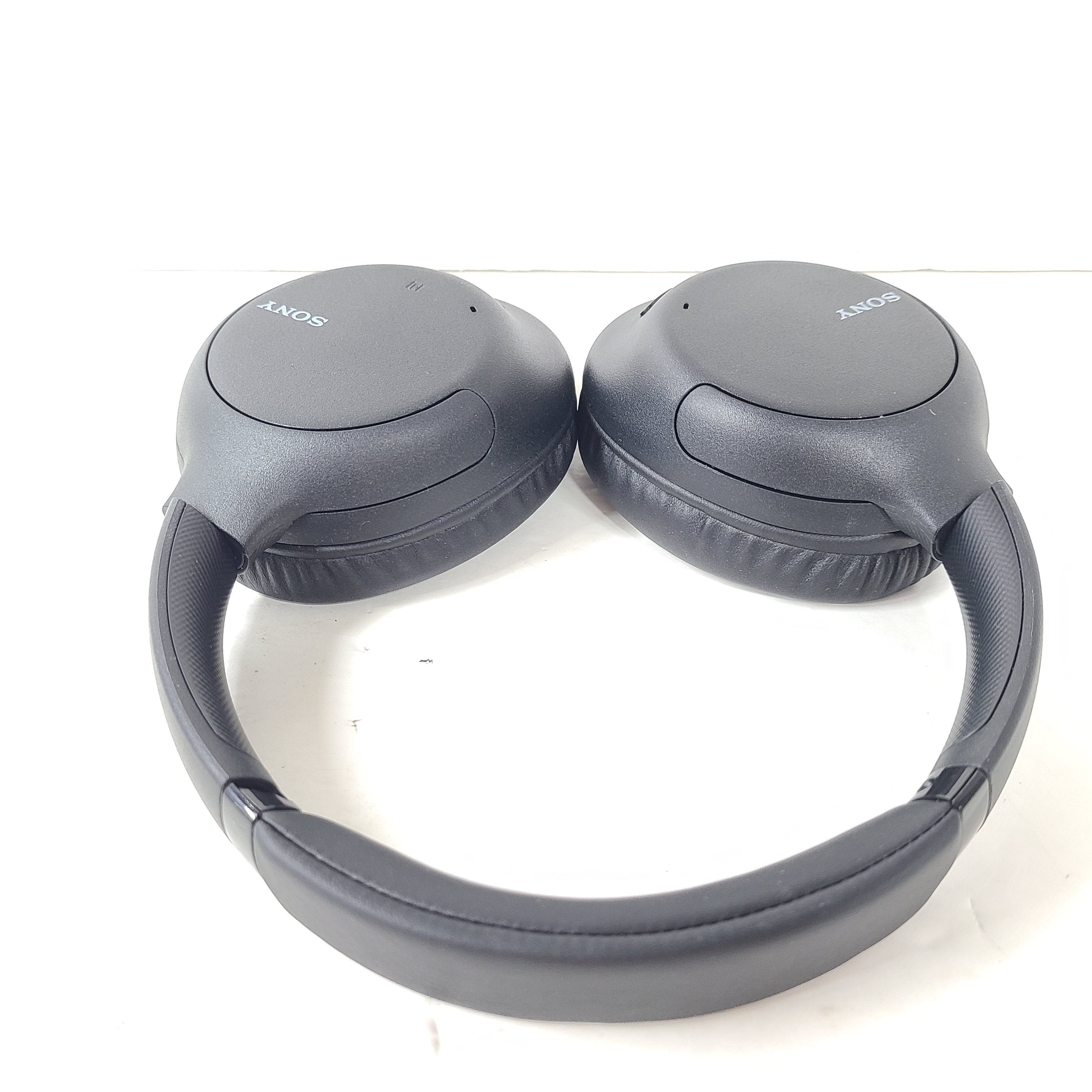 Black Sony WH-CH710N wireless noise-cancelling over-ear headphones designed for comfortable all-day listening.