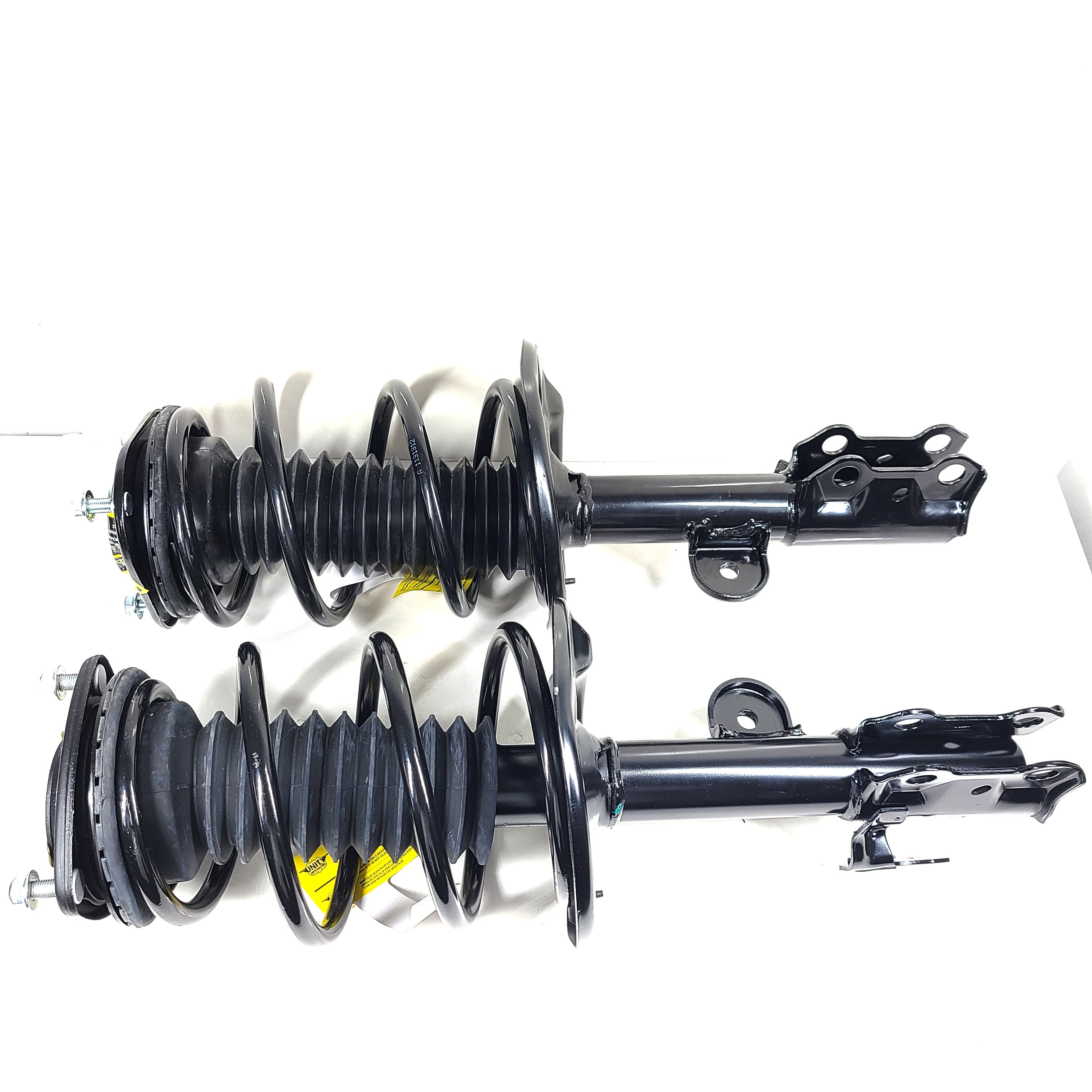 Unity black suspension strut assembly for models 123LL246 and 124CL245, intended for vehicle suspension replacement.