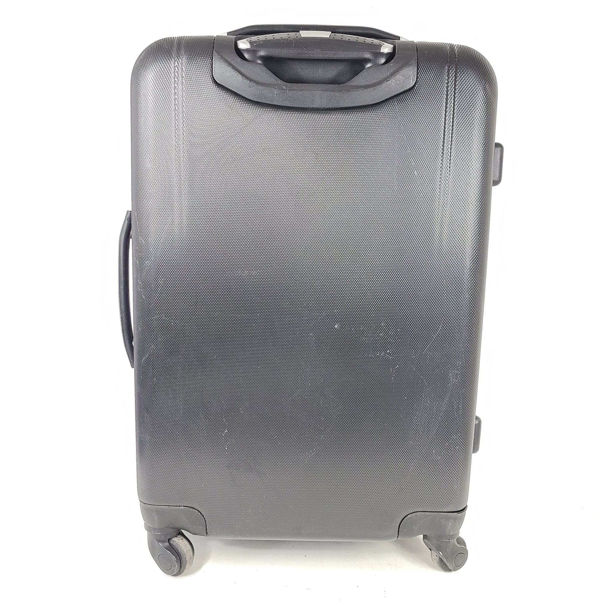 Black Samsonite suitcase model 5000230 with light scuff marks and a clean interior.