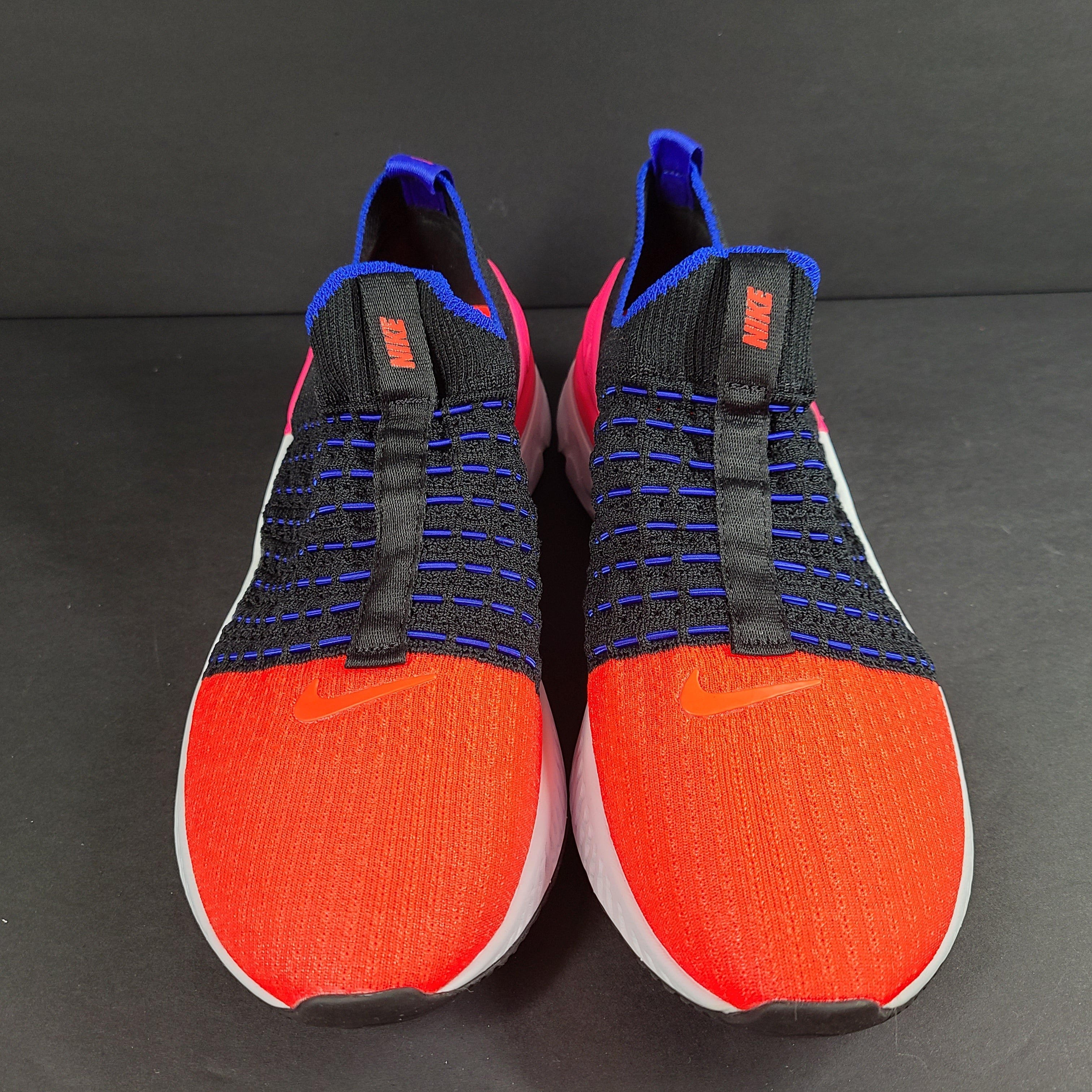 Nike React Phantom Run Flyknit 2 in multicolor with Flyknit upper and responsive React cushioning for energetic comfort.