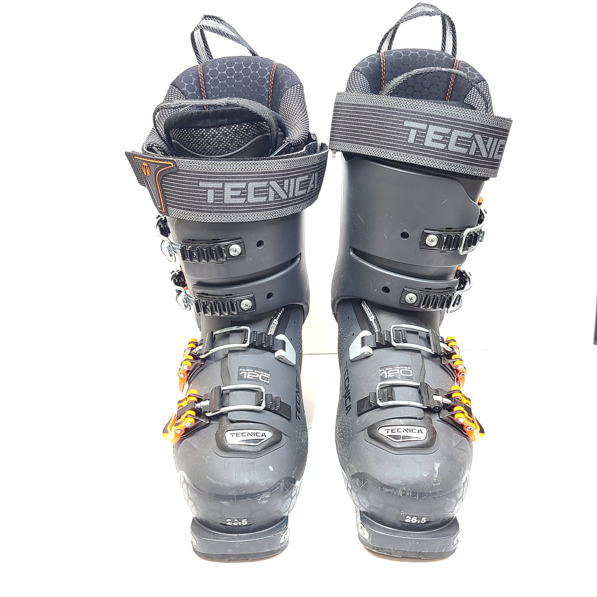 Black Tecnica Cochise 120 ski boots size 26.5 for high-performance all-mountain and alpine touring.