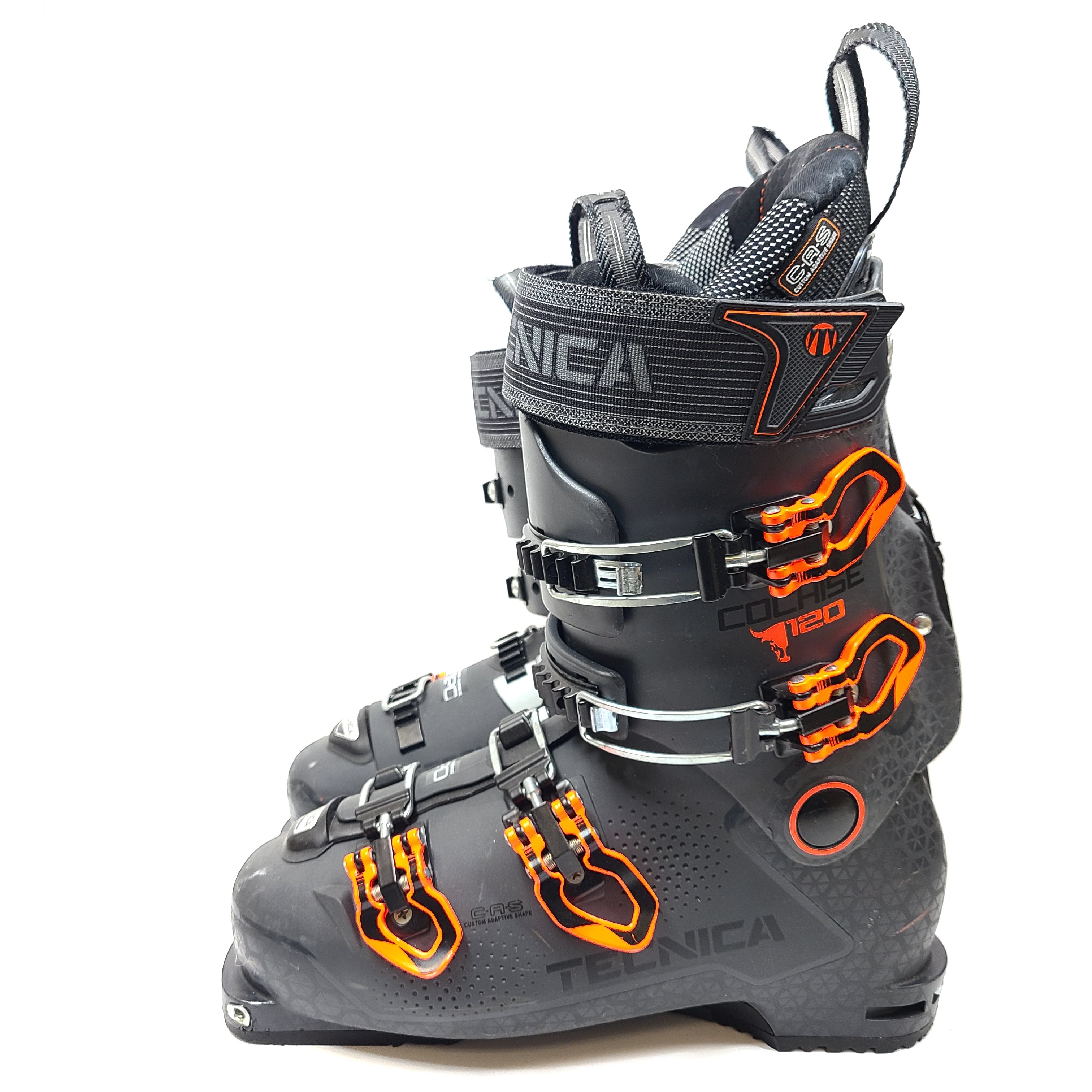 Black Tecnica Cochise 120 ski boots size 26.5 for high-performance all-mountain and alpine touring.