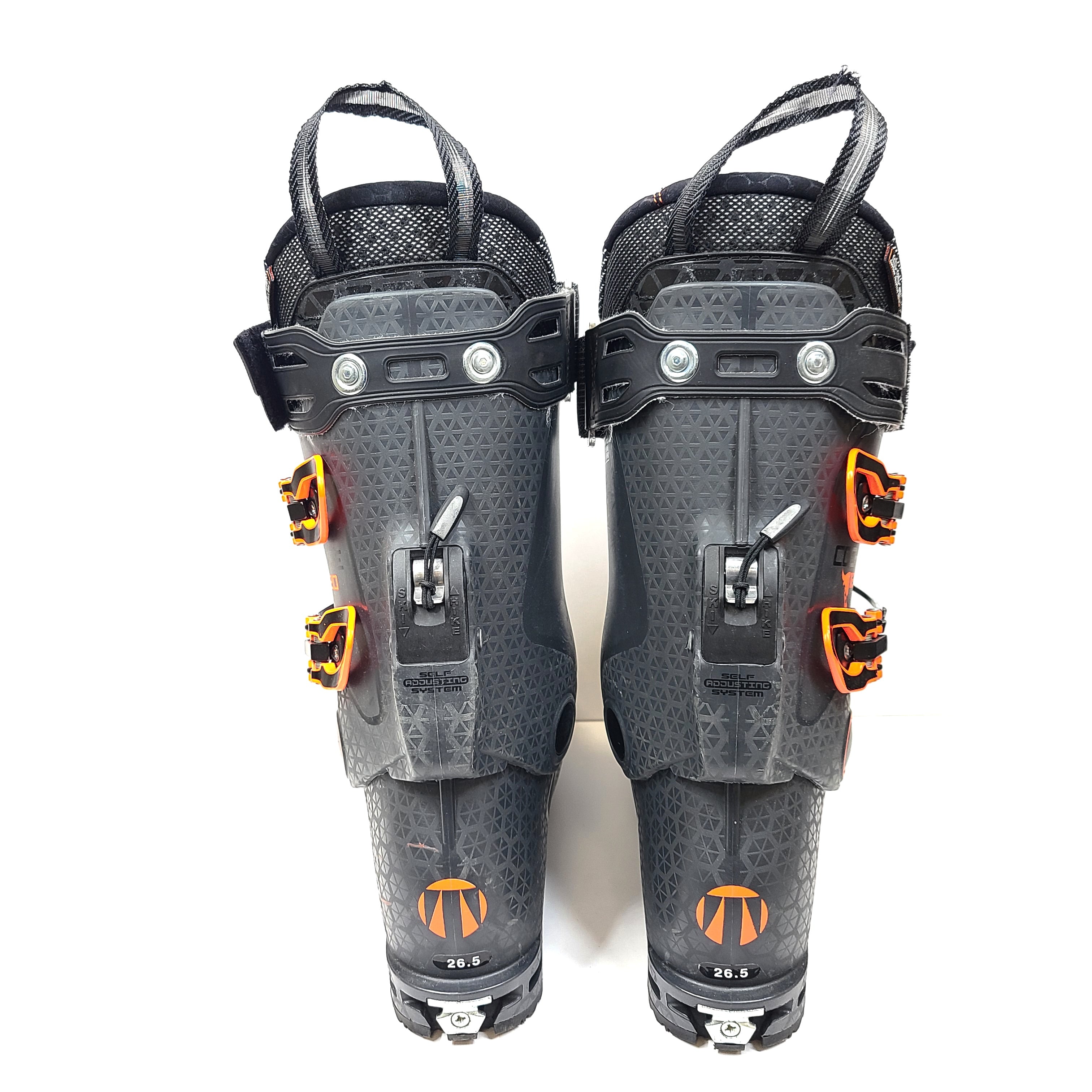 Black Tecnica Cochise 120 ski boots size 26.5 for high-performance all-mountain and alpine touring.