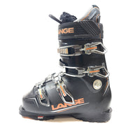 Lange Dual Core GripWalk ski boots in black, size 24-24.5 with 286 mm sole length.