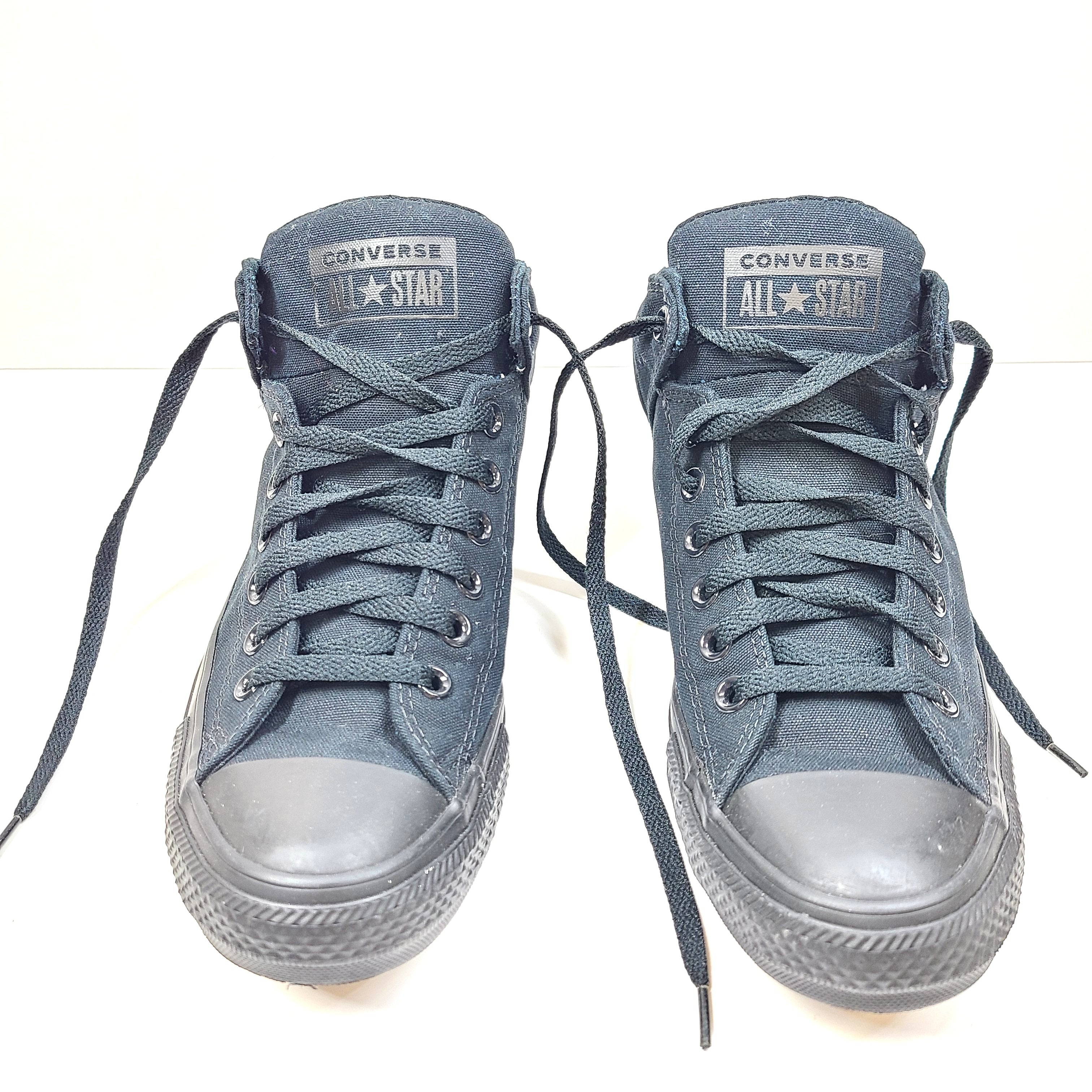 Converse All Star High Street sneakers in black, men's US size 8, model 149432C.