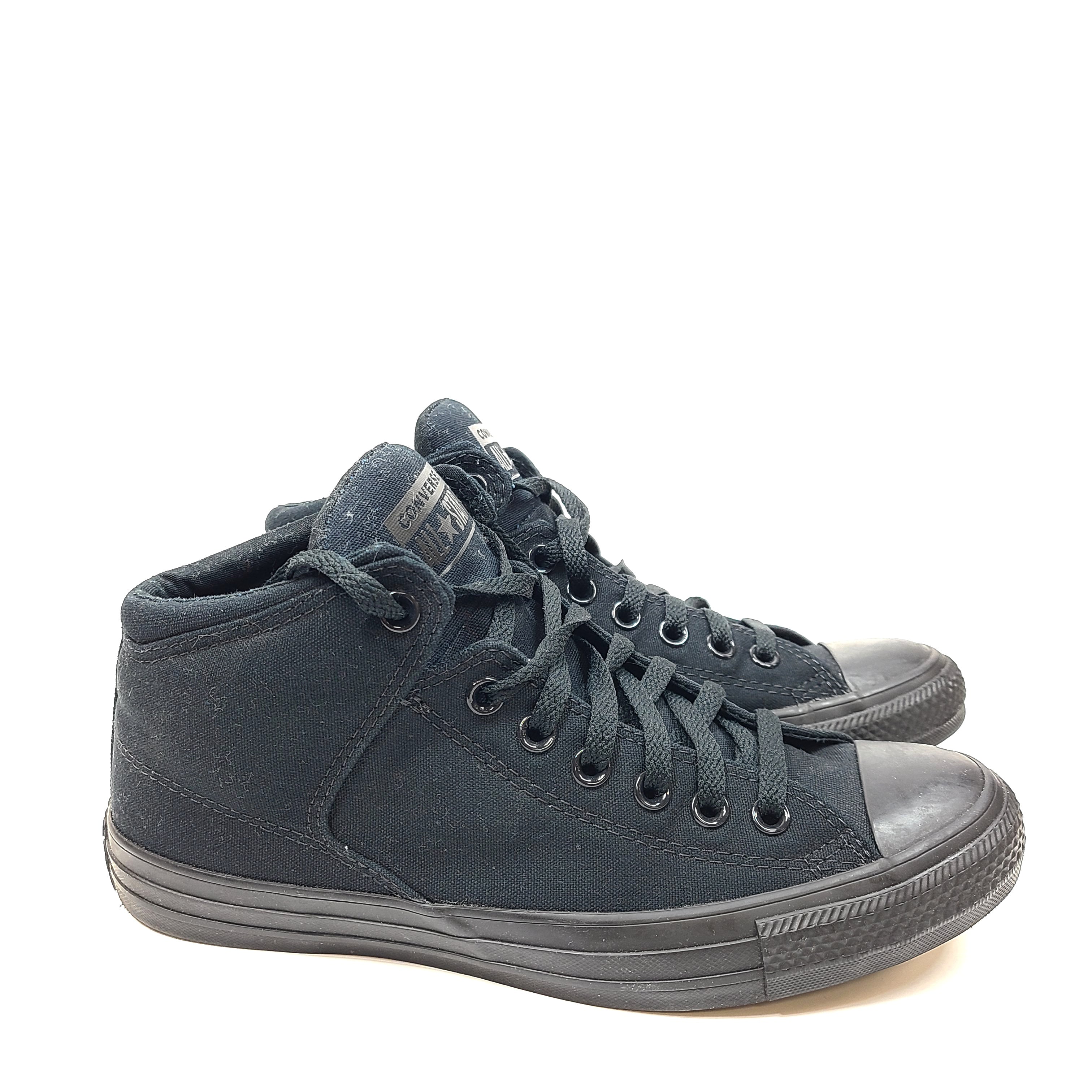 Converse All Star High Street sneakers in black, men's US size 8, model 149432C.