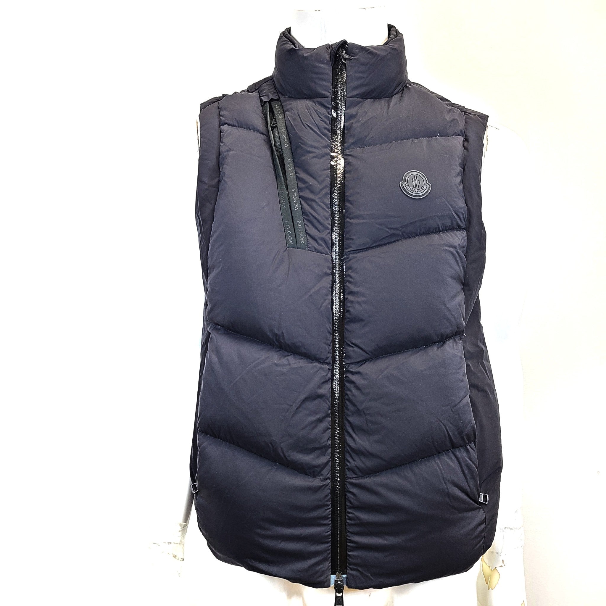 Moncler Men's 'Jacot' Quilted Down Vest Black Sz 2 (US Sz S/M)